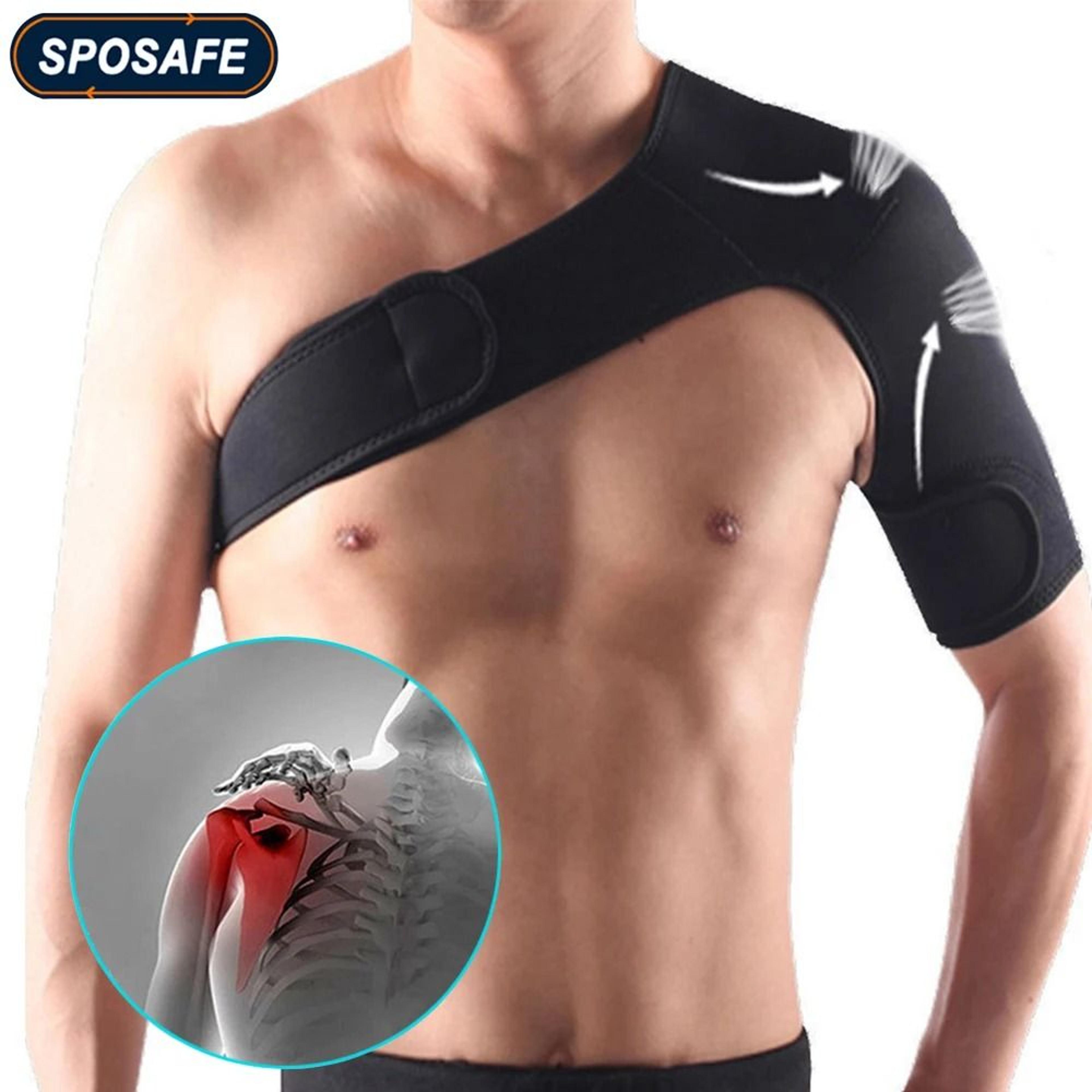 adjustable single shoulder support brace and gym sports care guard