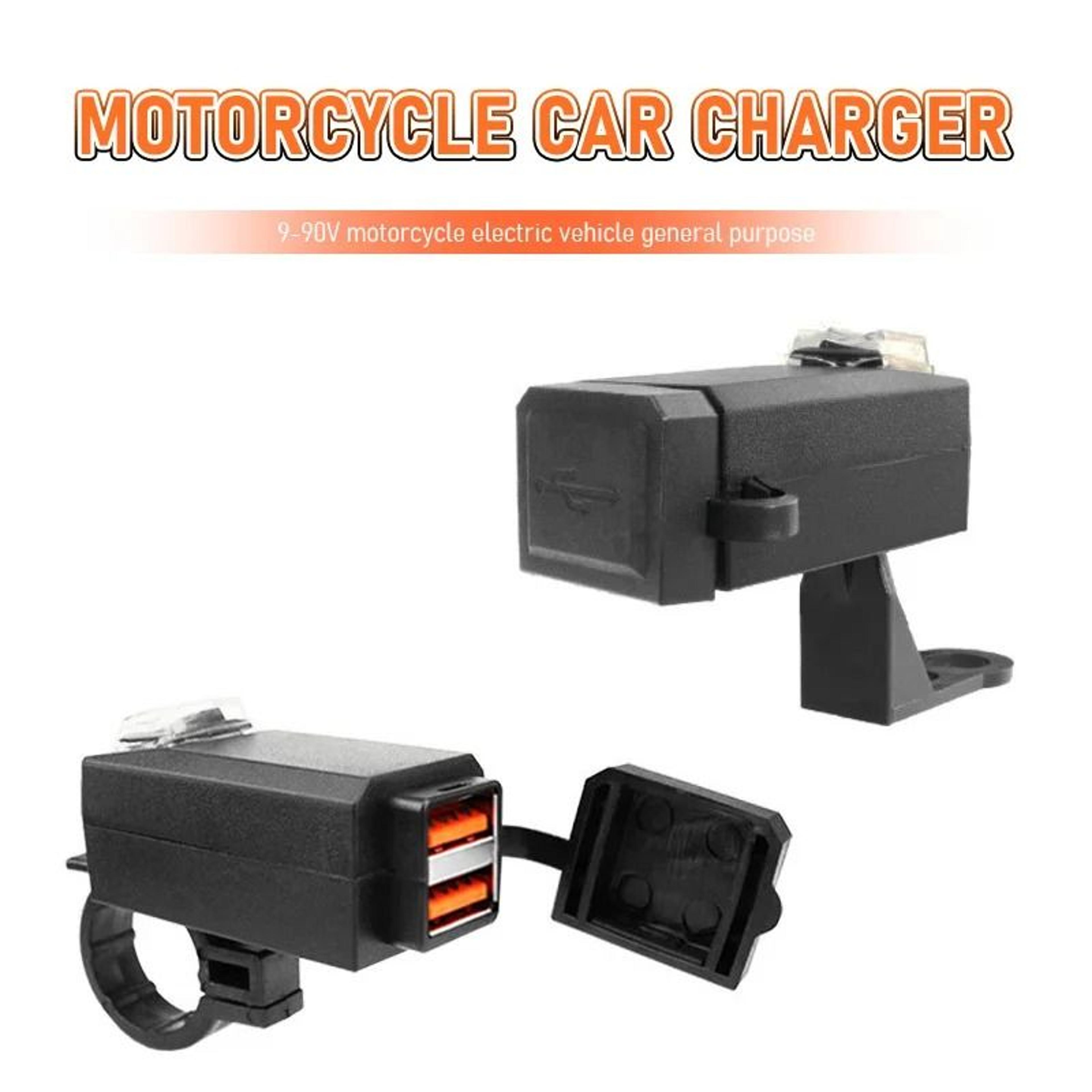 qc3.0 dual usb waterproof motorcycle handlebar charger and quick charge power adapter