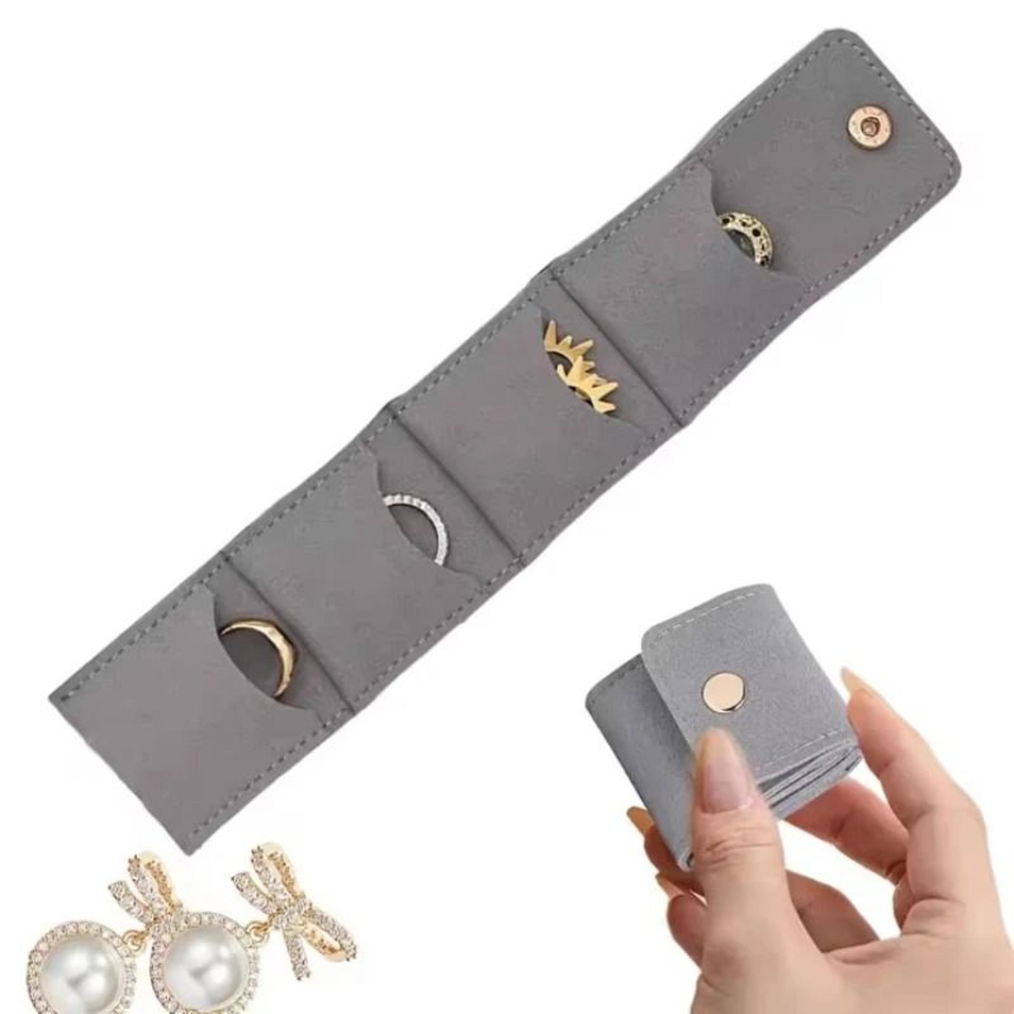 4 compartments jewelry storage bag and high-performance portable mini travel organizer