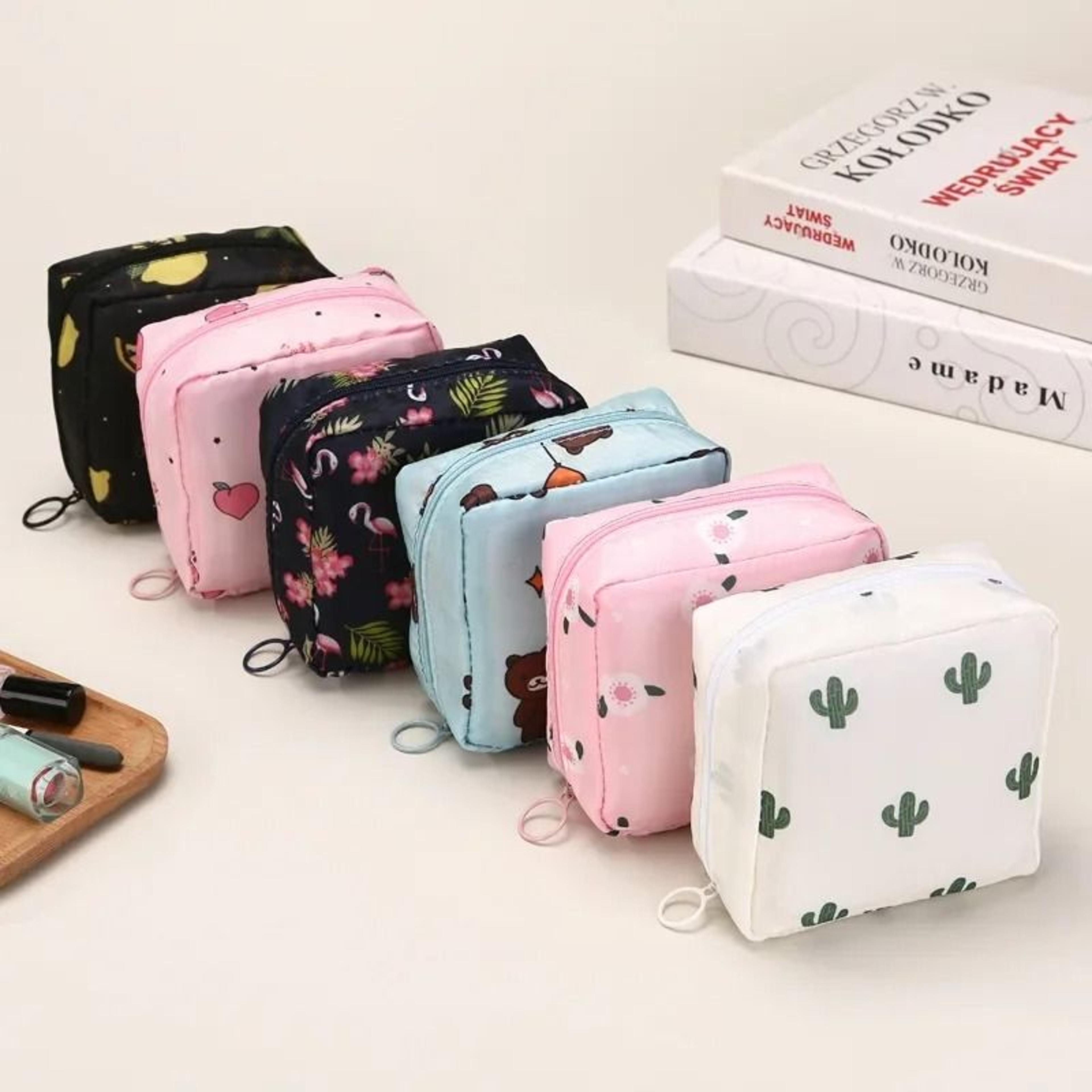 cartoon sanitary napkin storage pouch and high-performance portable hygiene architecture