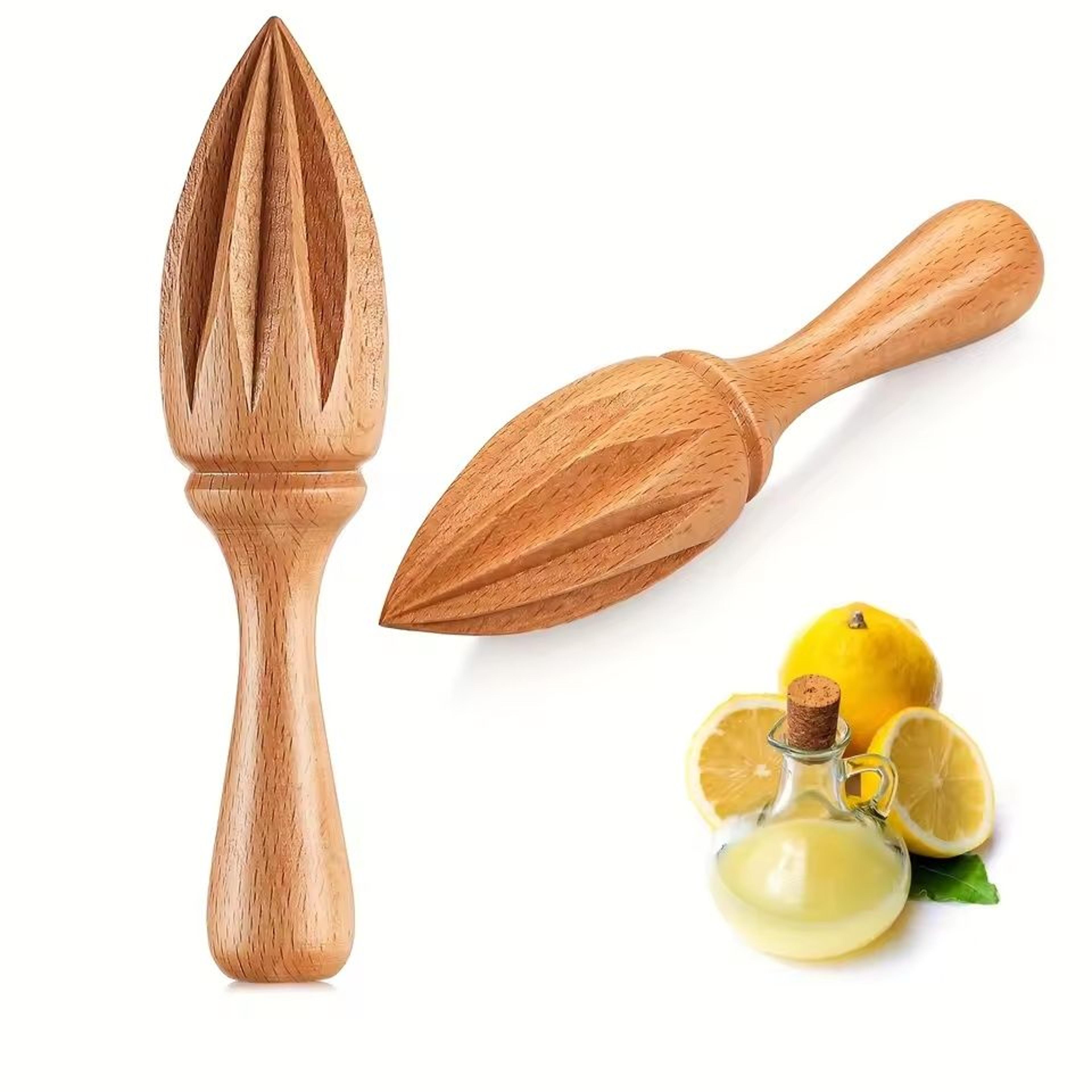 3 pcs handcrafted wooden lemon juicer and high-performance citrus press architecture