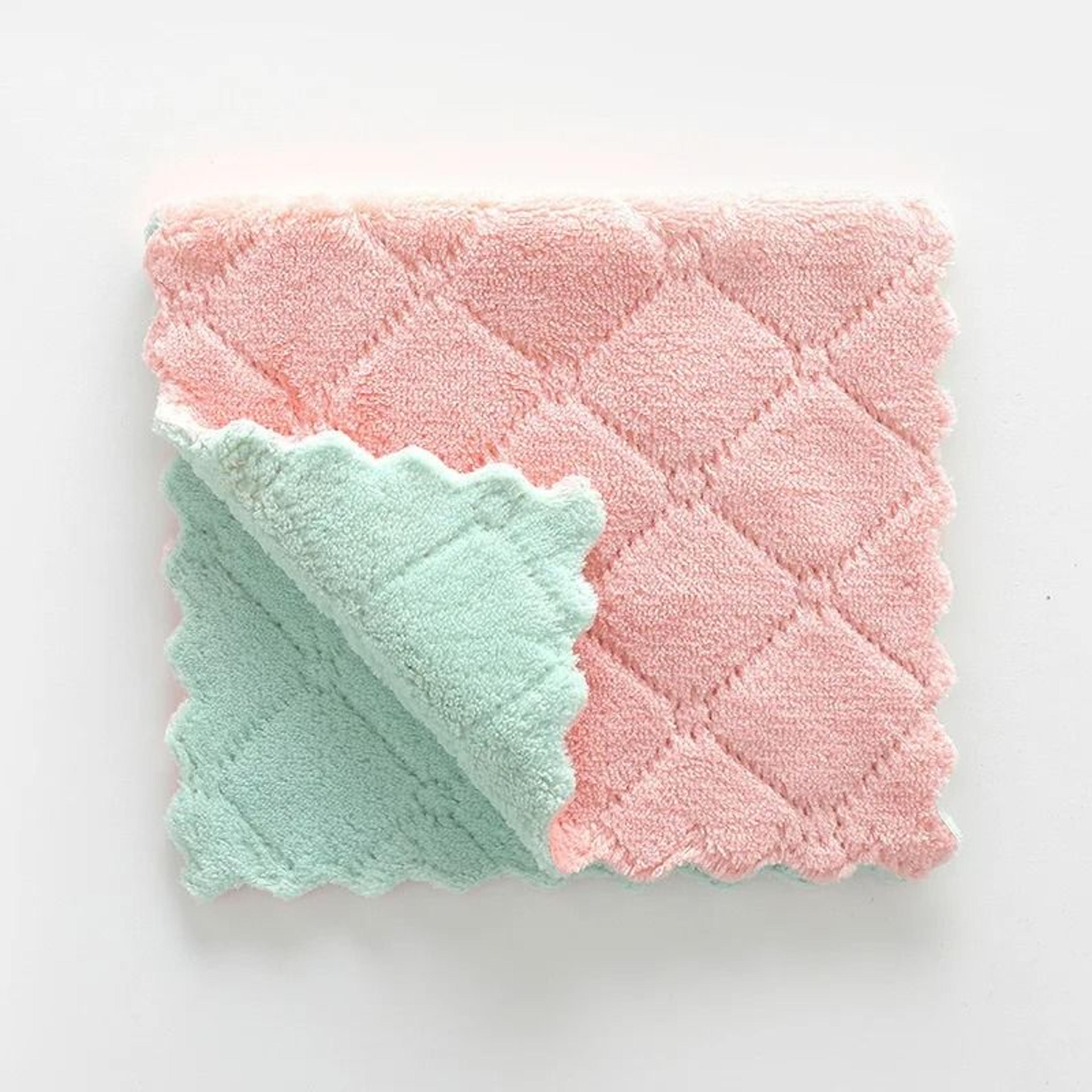 anti-grease microfiber fish scale wiping cloth