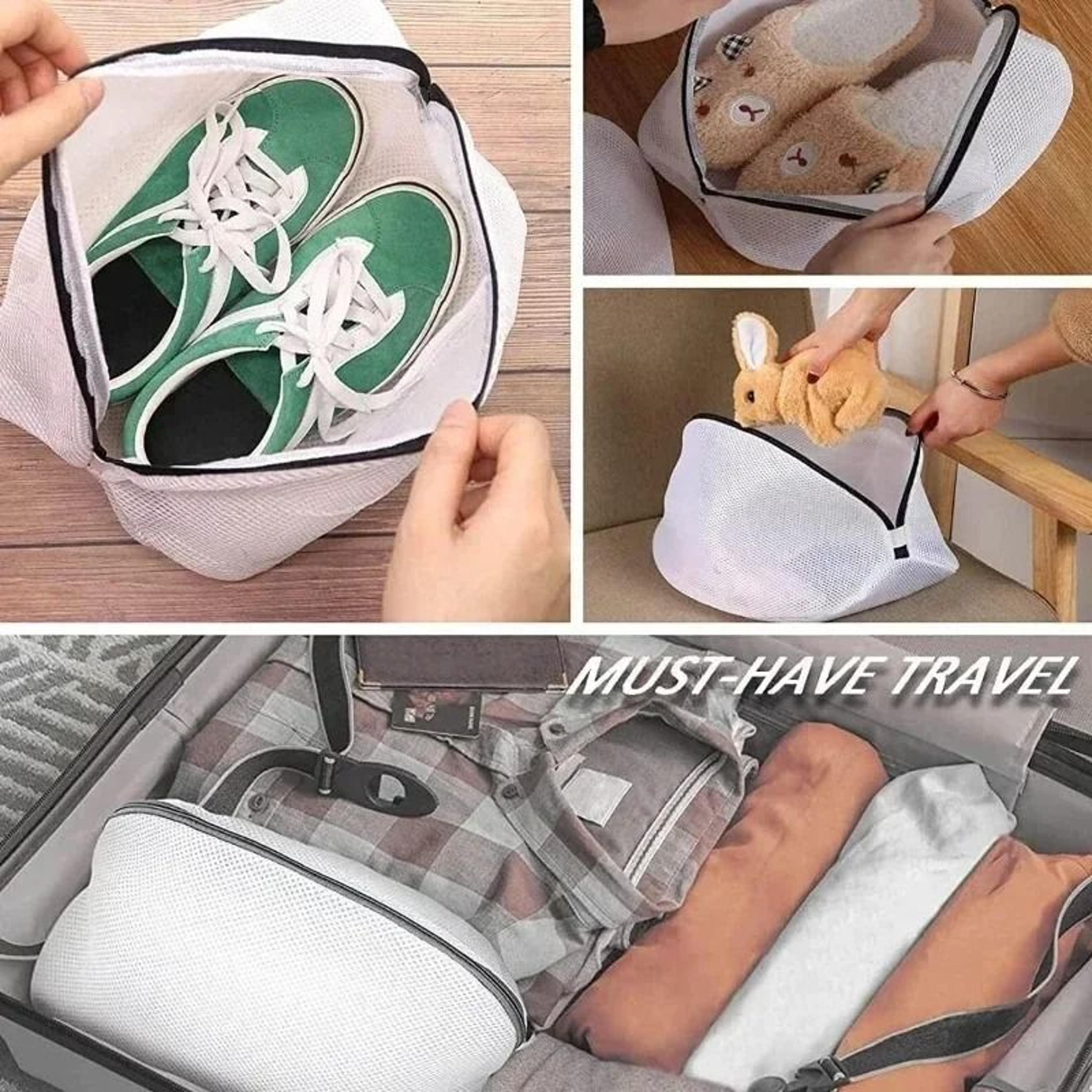 high performance protective mesh shoe laundry and travel organizer bag