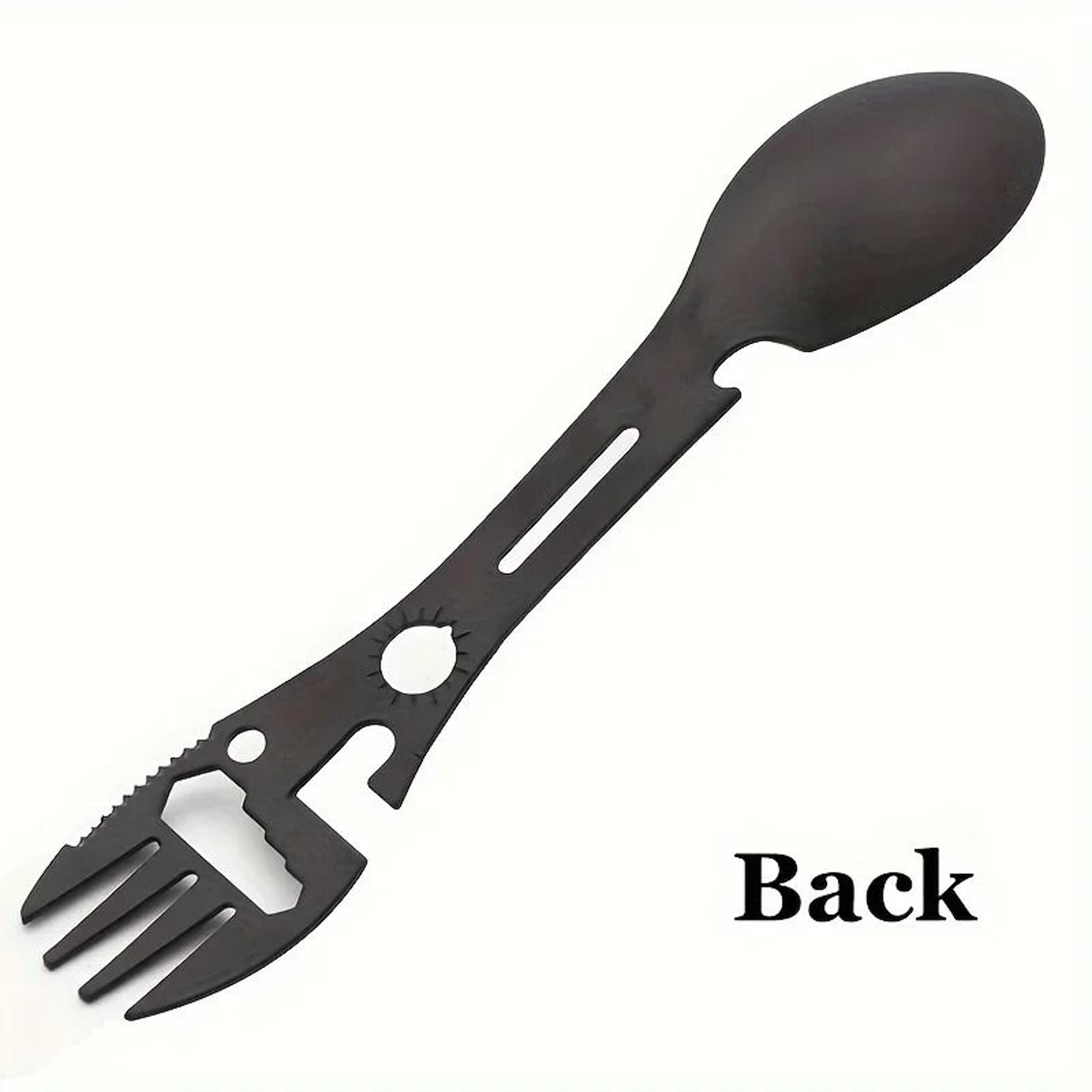 outdoor survival spork and high-fidelity tactical culinary architecture