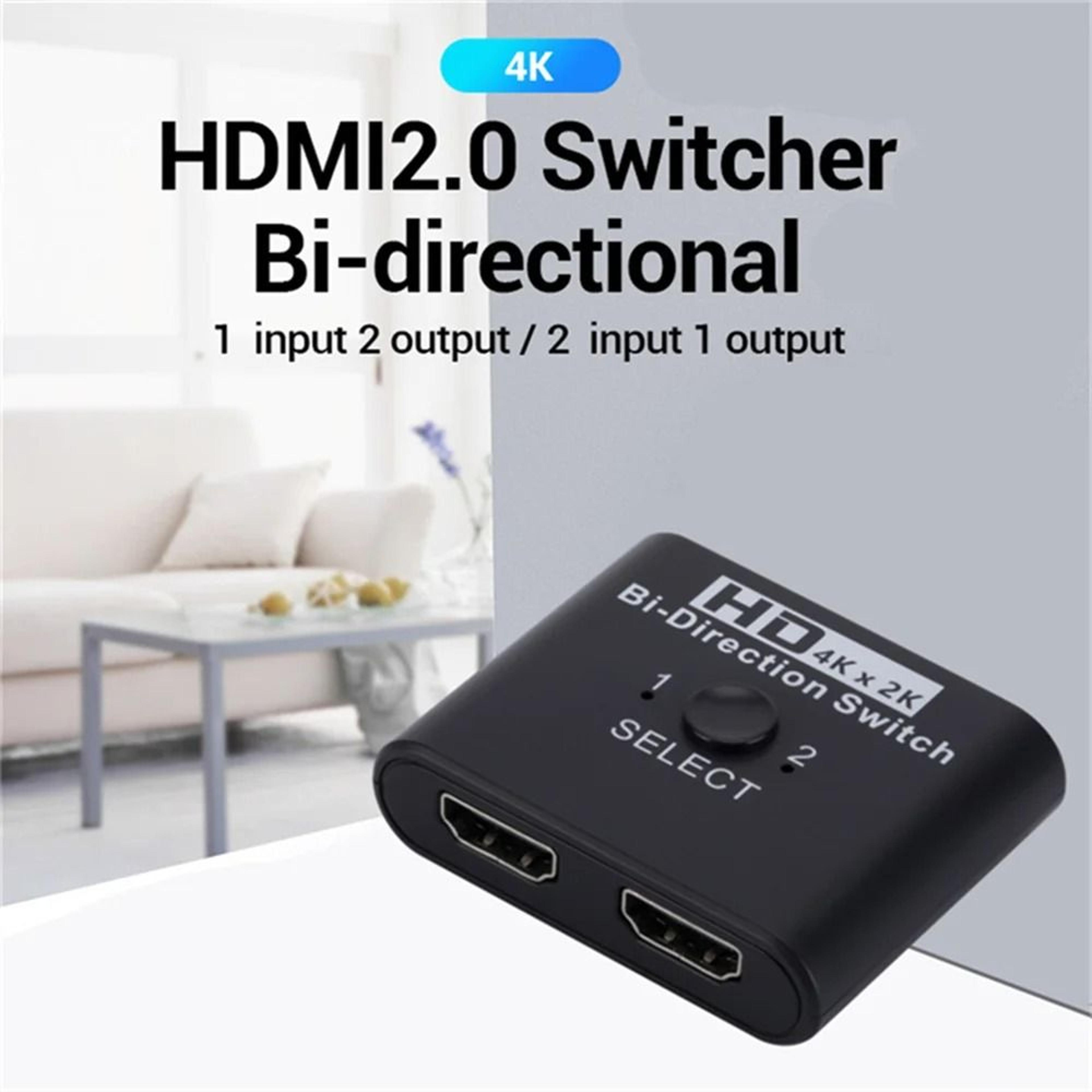 4k 60hz high-fidelity bi-directional hdmi switch and video splitter hub