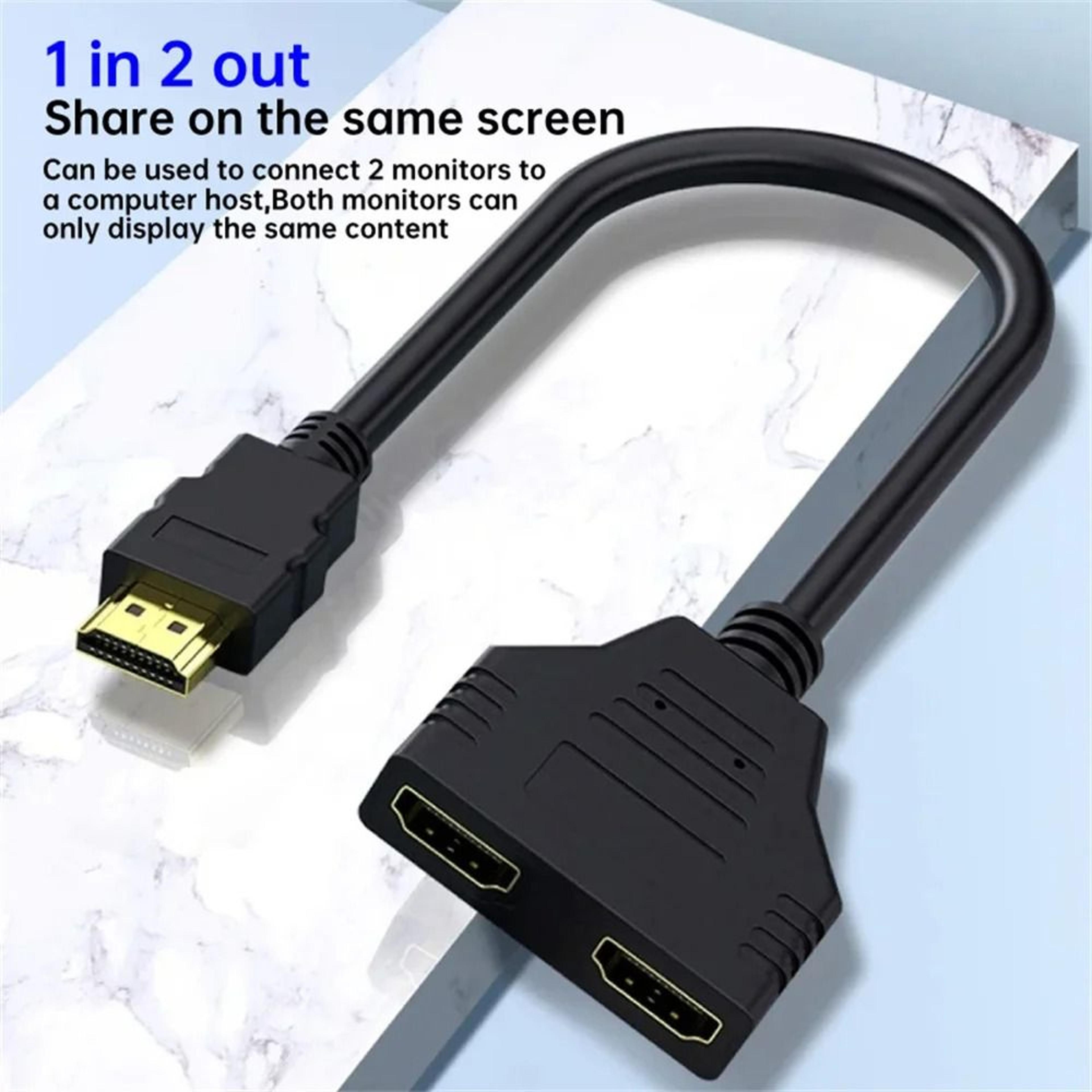 high-fidelity 1080p dual-port hdmi splitter and media expansion hub