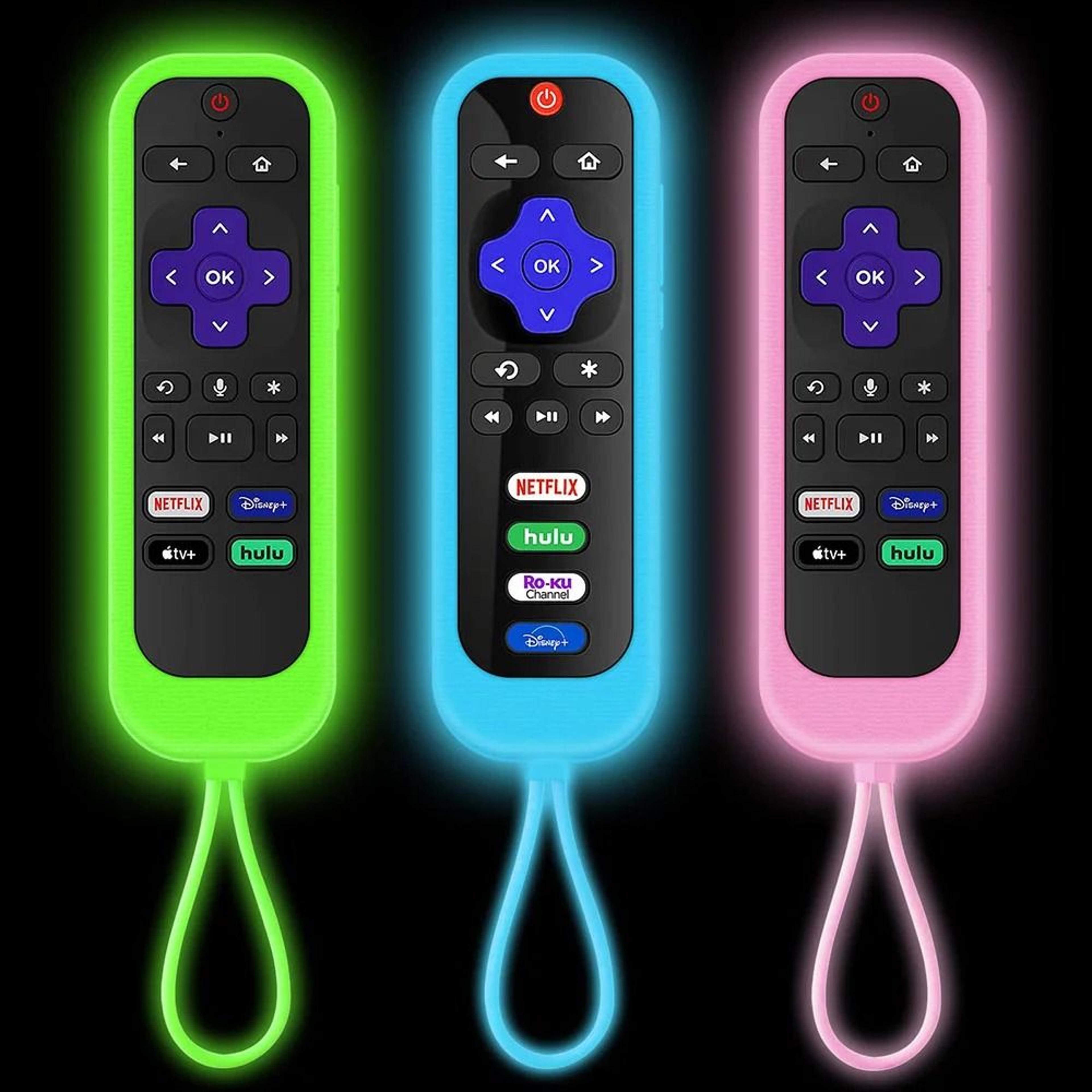 luminous glow-in-the-dark remote control protective case