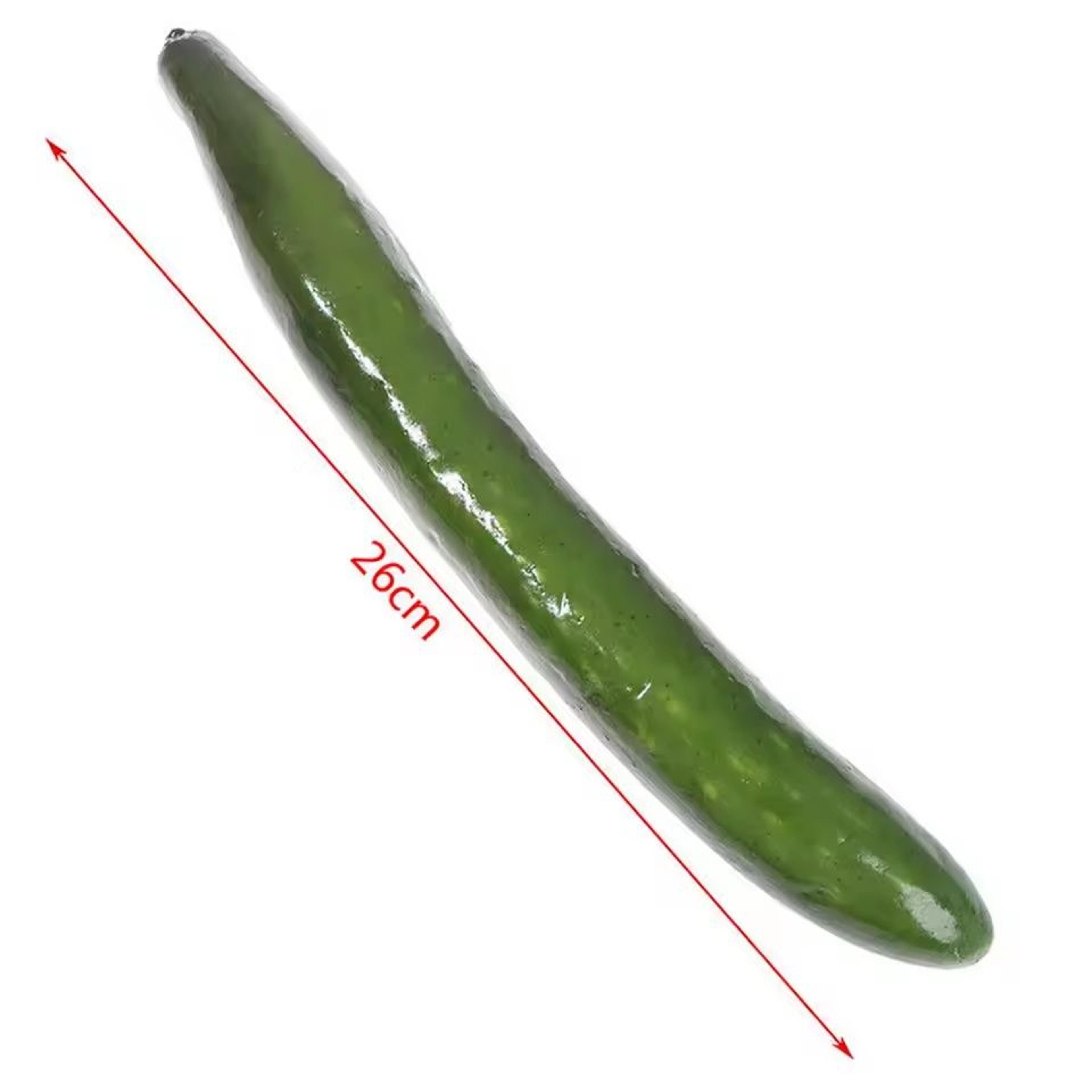 3pcs realistic simulation cucumbers | 26cm lifelike artificial vegetable props for home & kitchen