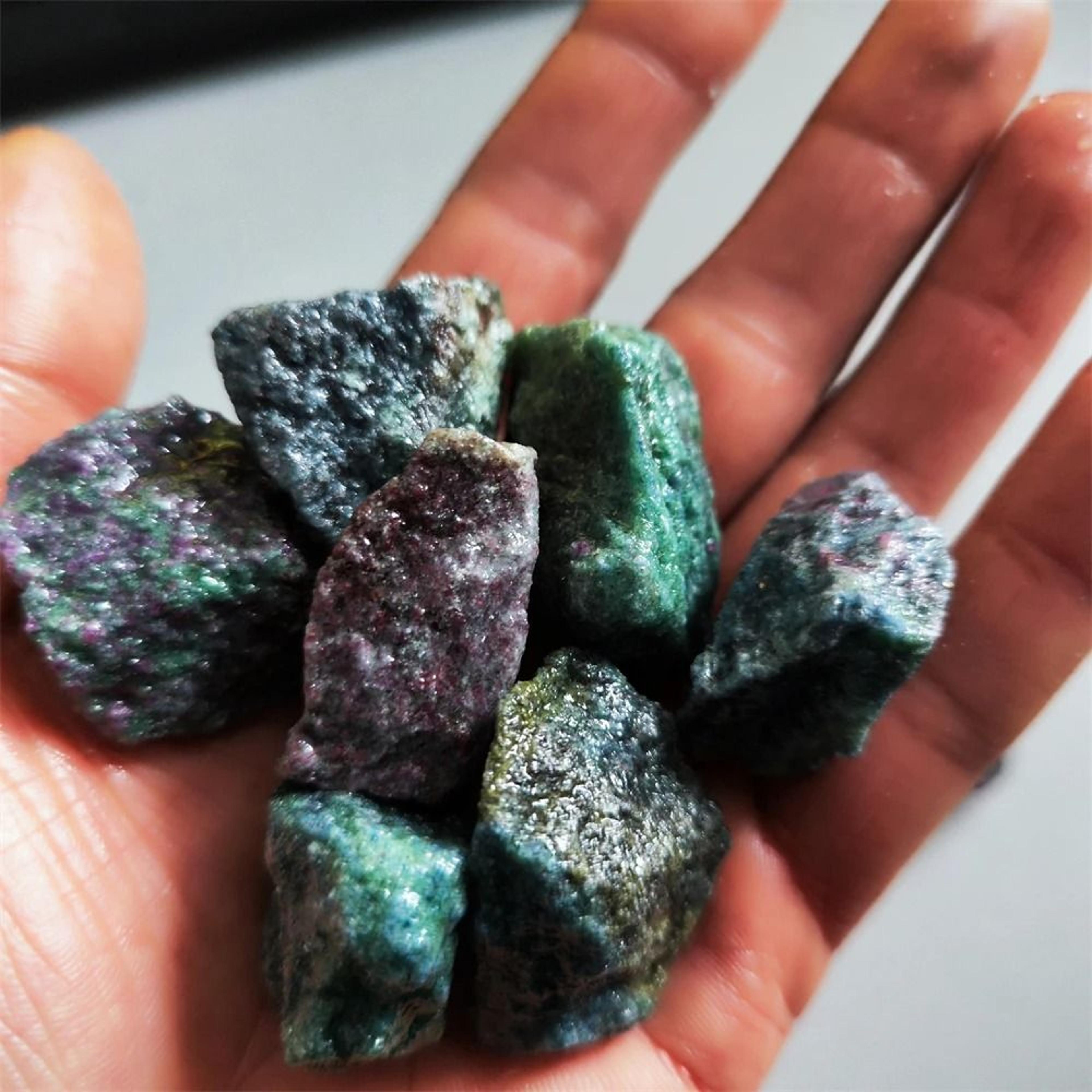 natural raw emerald, sapphire & ruby specimens | uv fluorescent mineral gemstones