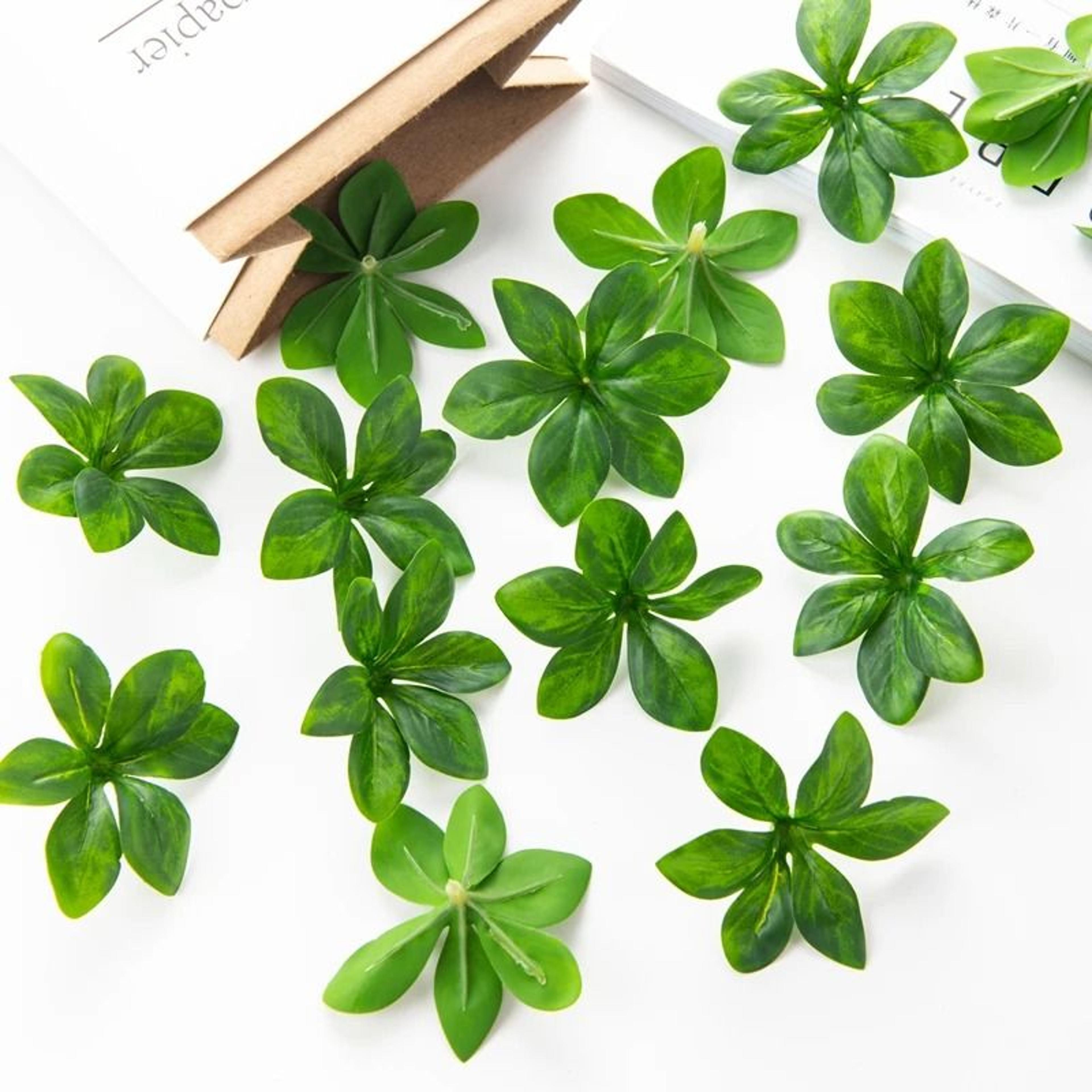 50pcs artificial hanging bell leaves | premium greenery for wedding wreaths, christmas & modern home decor