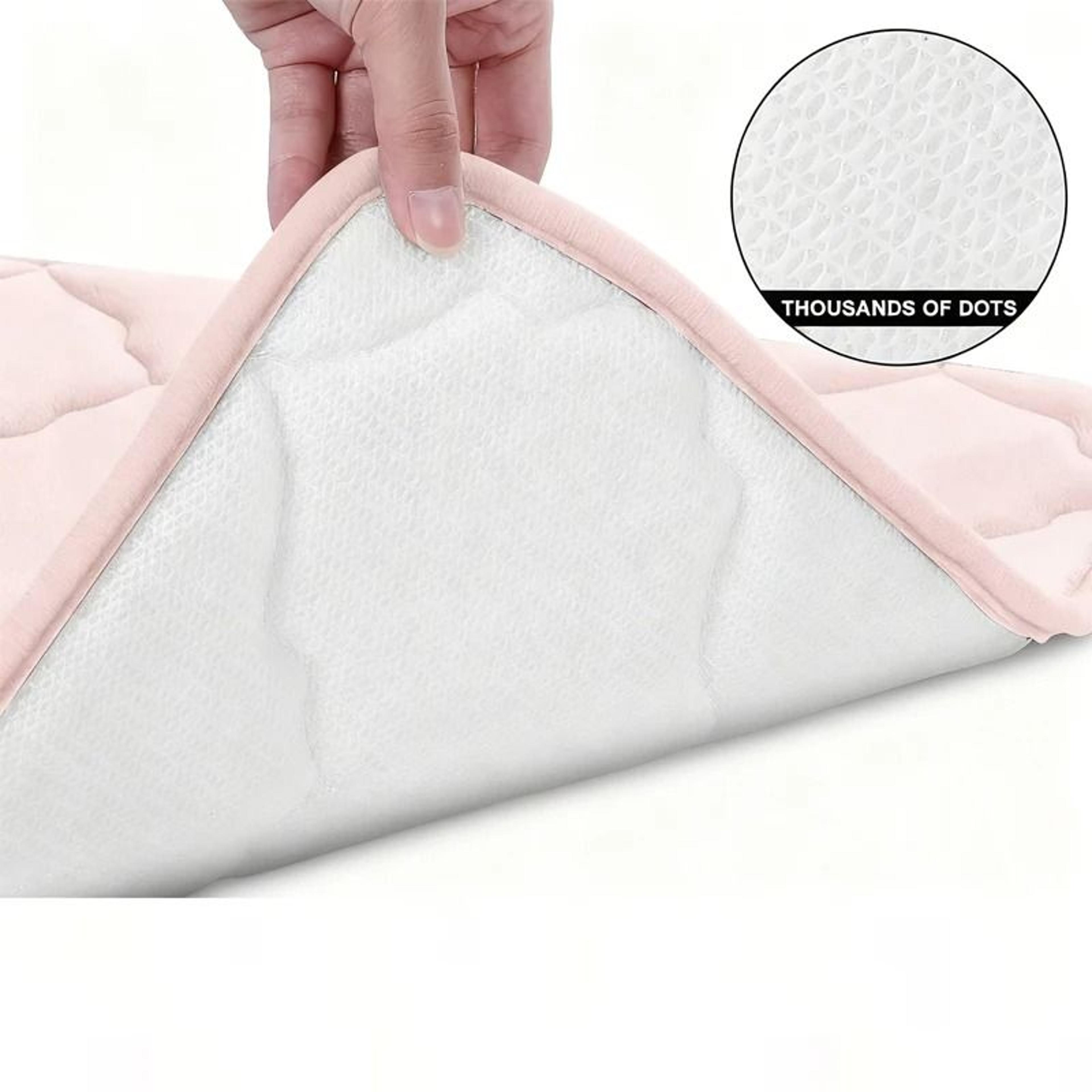 homaxy lattice memory foam bath mat | non-slip absorbent bathroom rug | thick soft foam floor carpet for home & kitchen