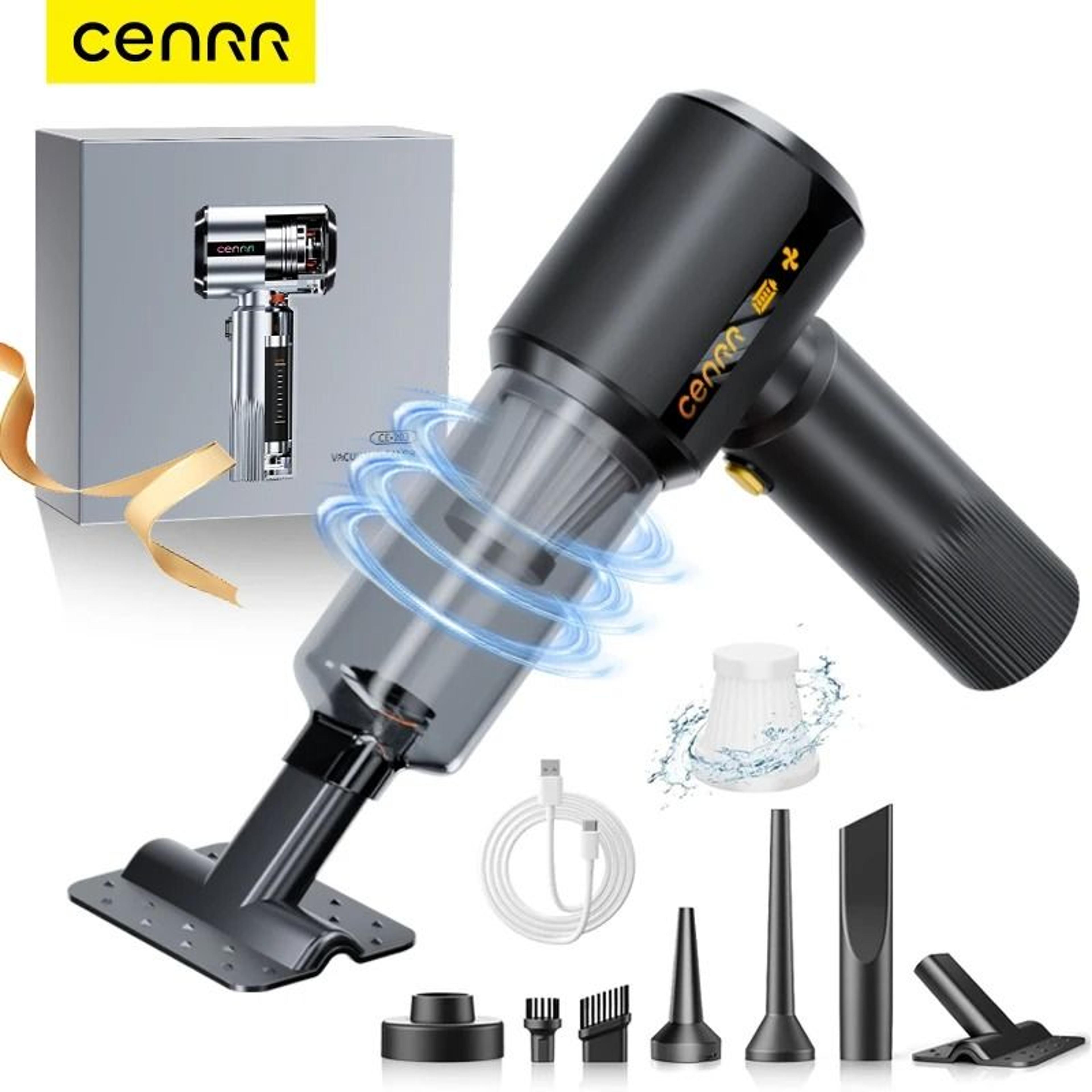 7500mah car vacuum with battery display | powerful handheld wireless cleaner | executive interior detailing system