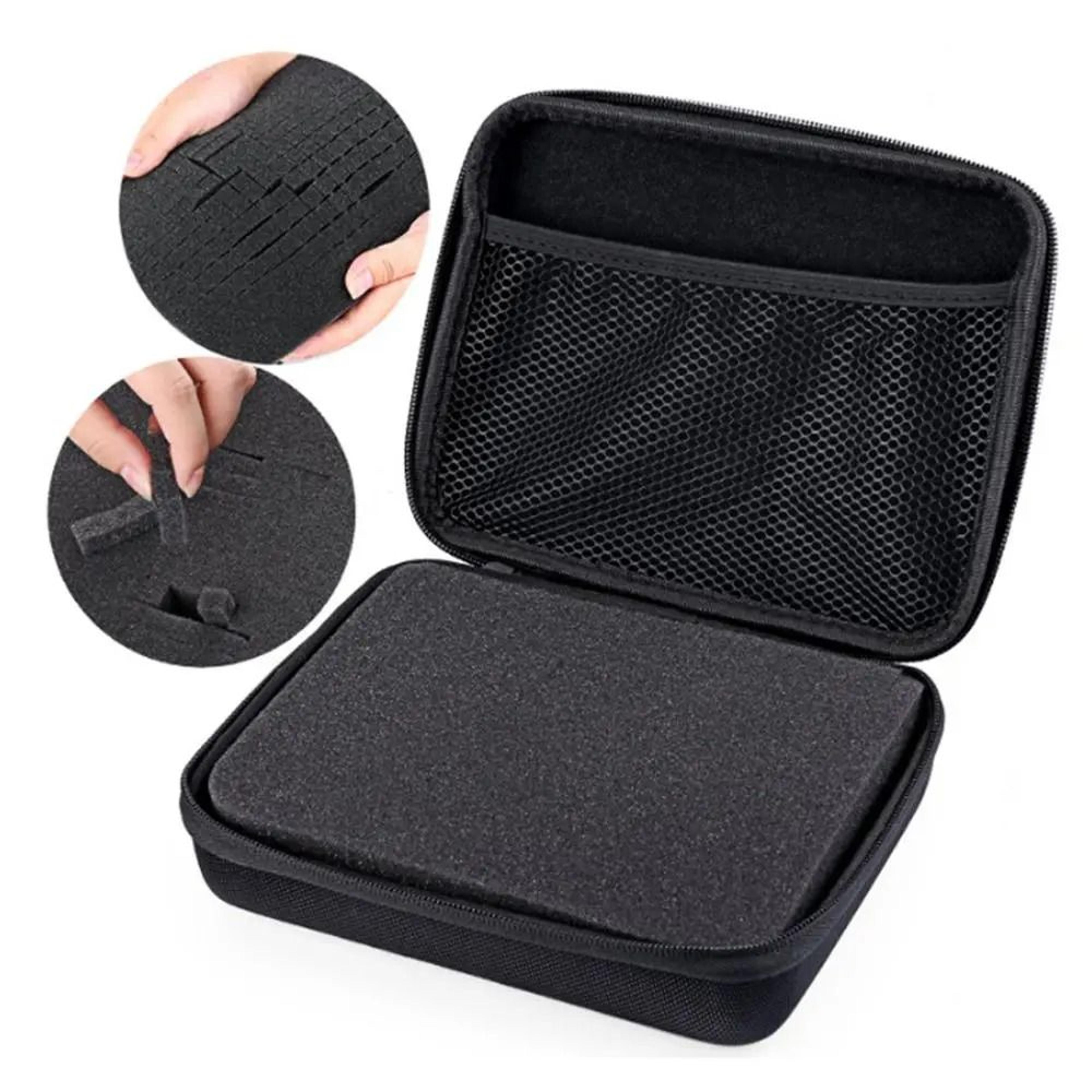 diy professional action camera travel case | custom-foam portable shockproof storage for gopro & dji