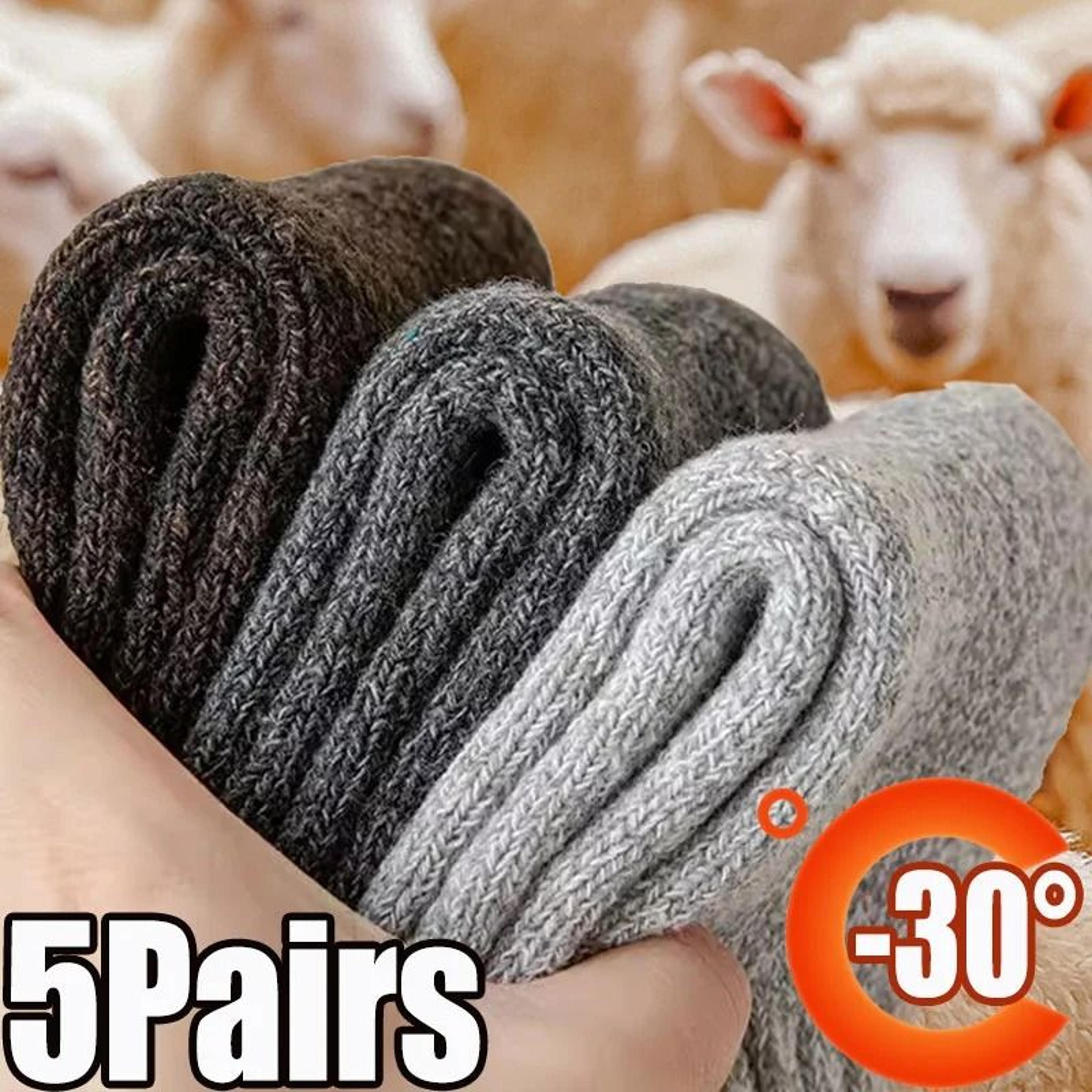 winter thick terry thermal socks for men and women