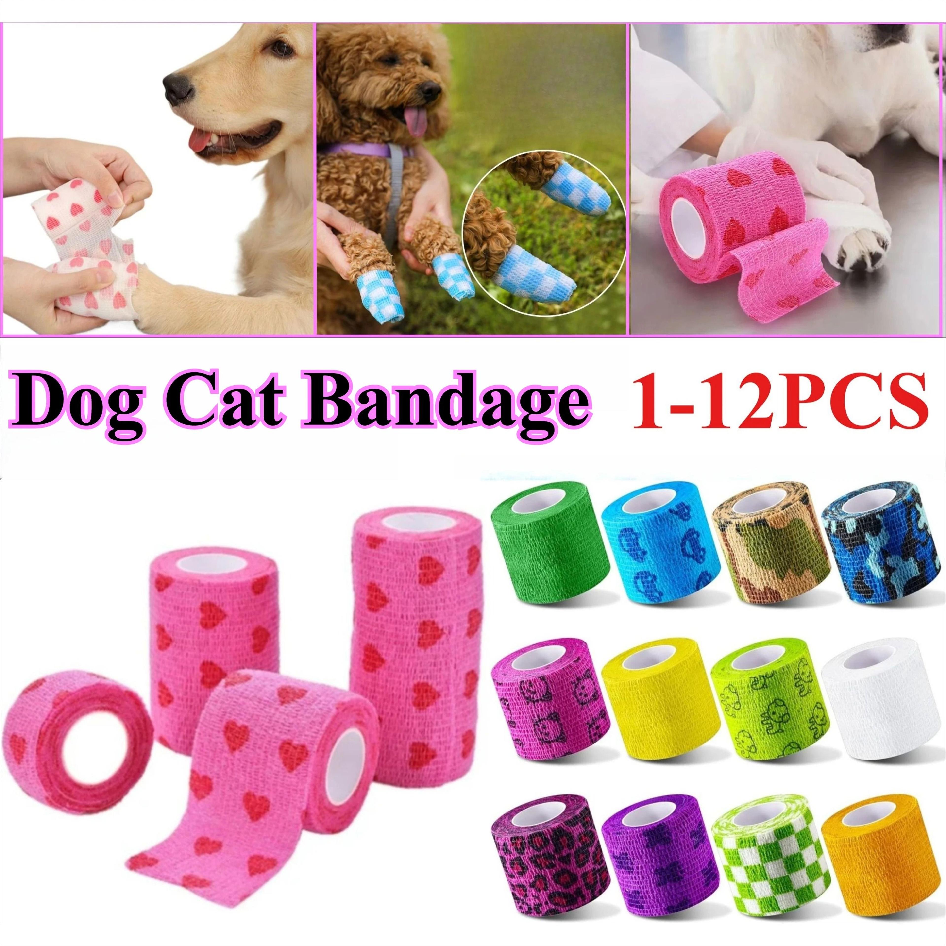 self-adhesive elastic pet bandage and leg protector