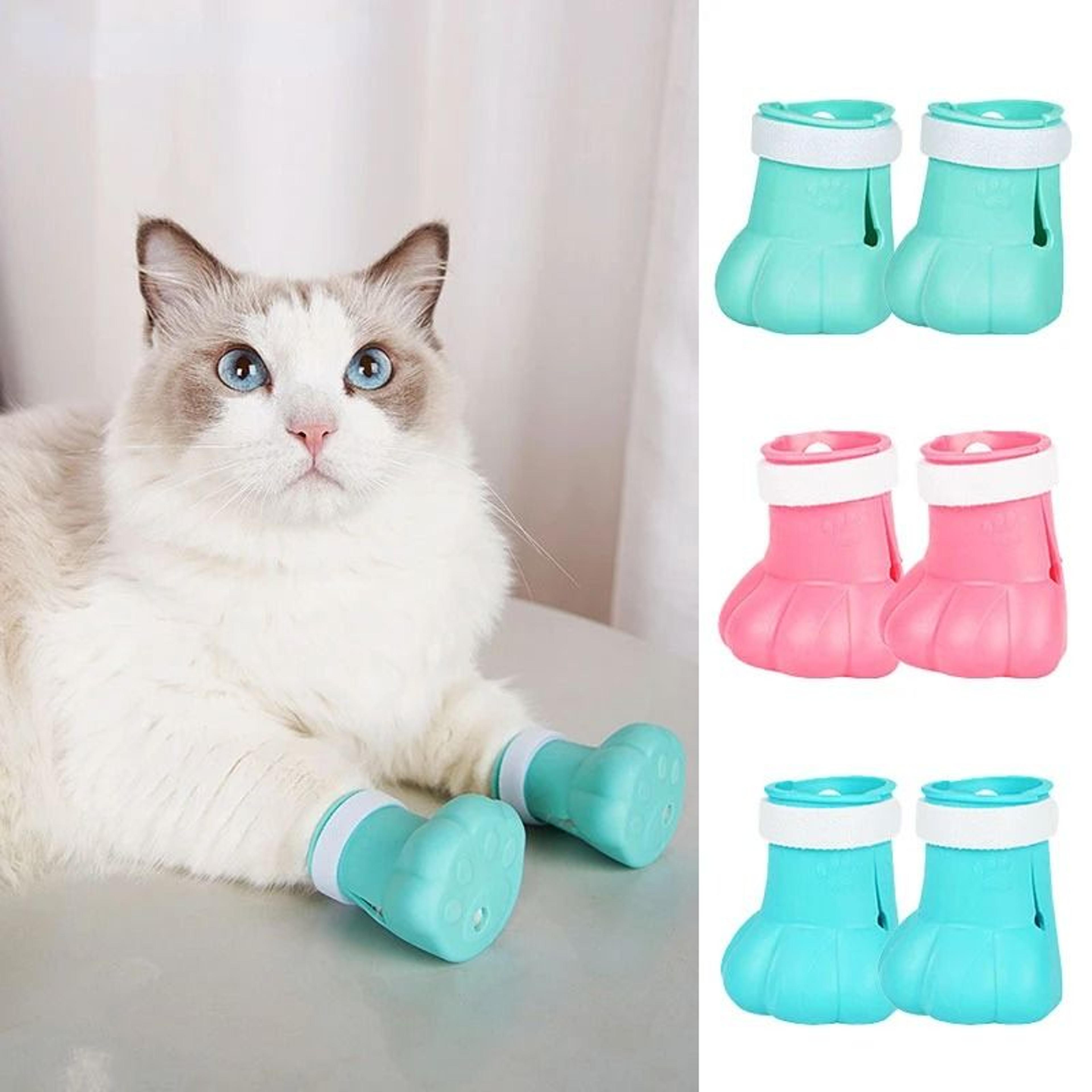 anti-scratch silicone cat paw protector boots
