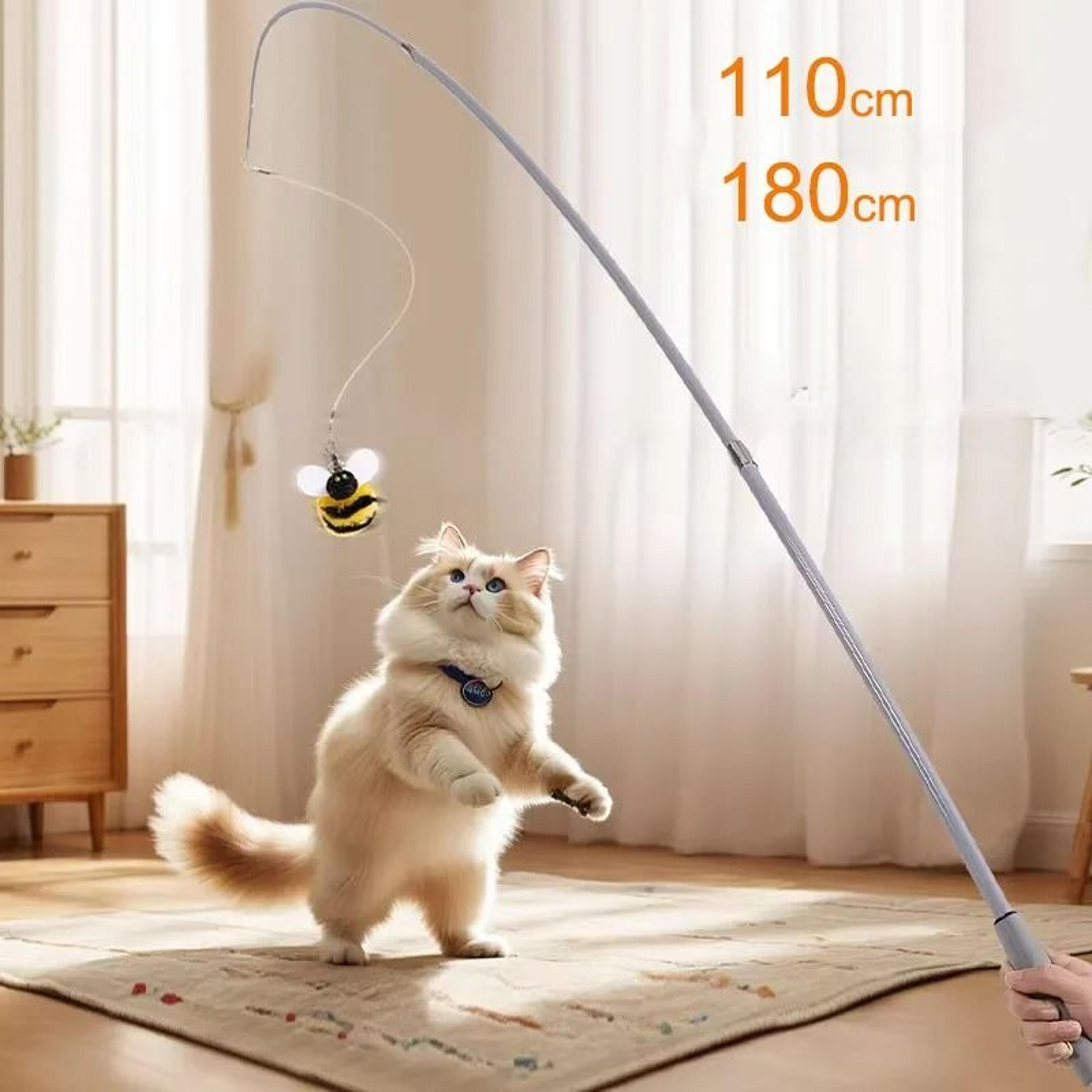 110cm telescopic carbon fiber cat teaser rod