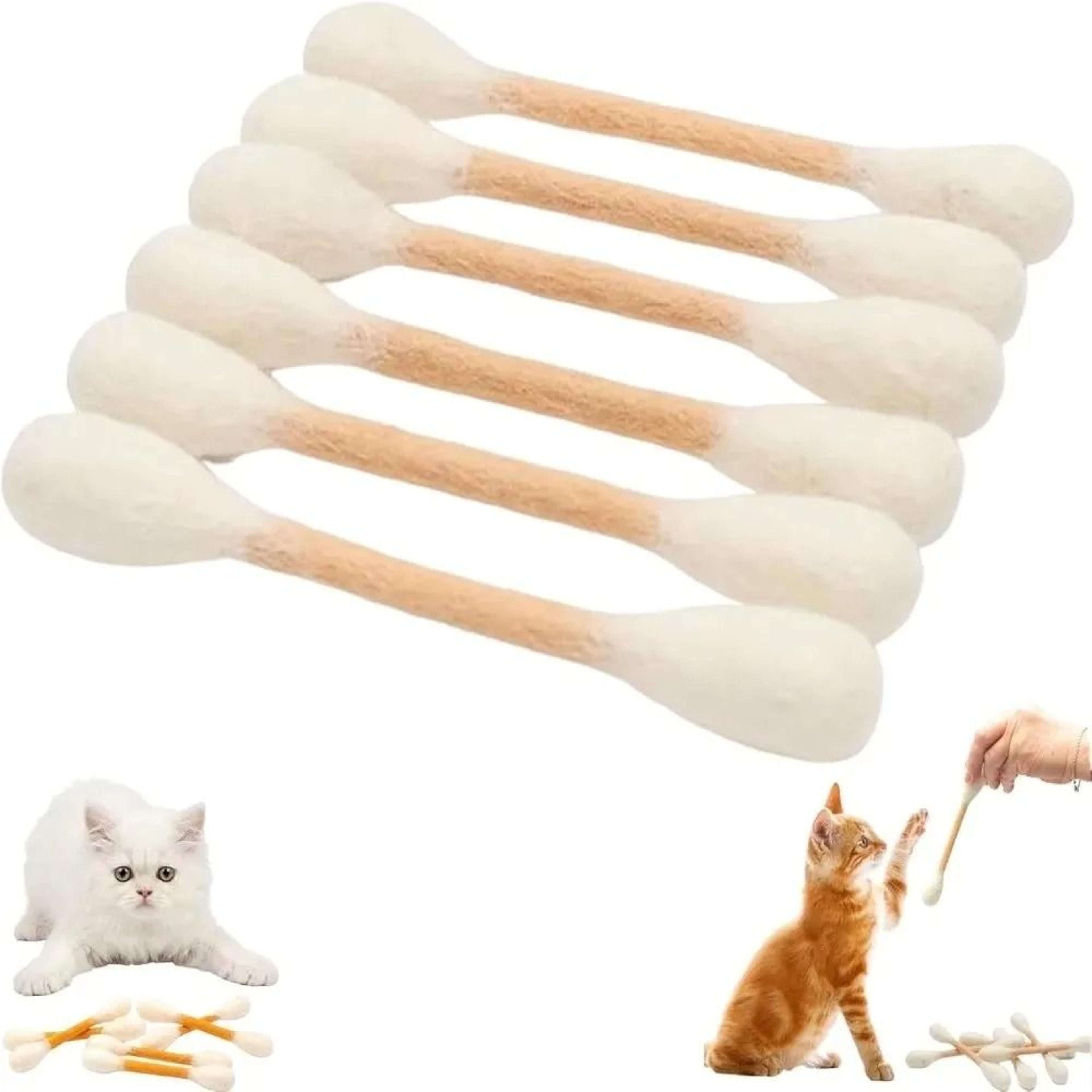 6-piece felt cotton swab cat teaser sticks