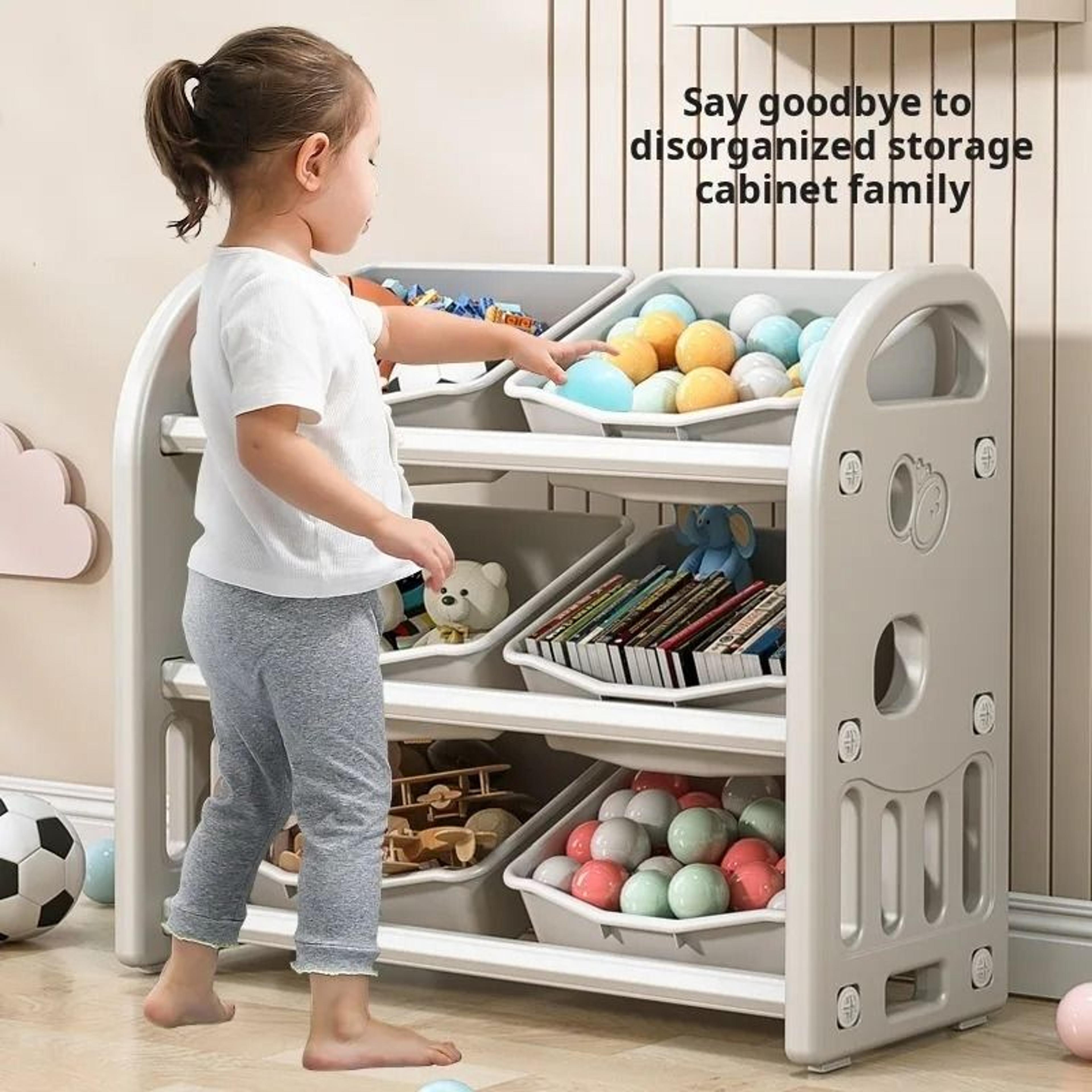 household baby toy large capacity storage cabinet - multi-functional toy box