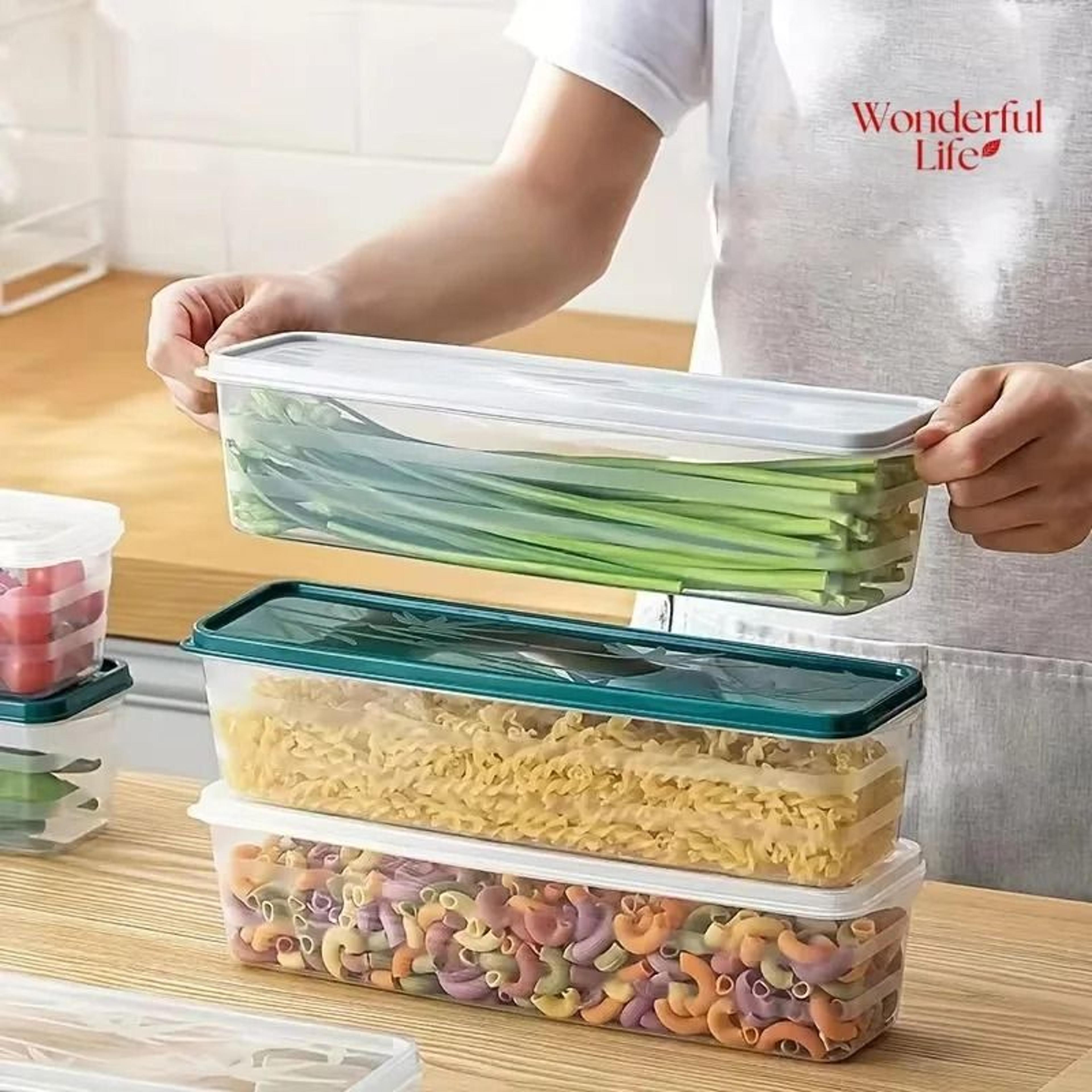 slim refrigerator side door food storage container & fresh-keeping box