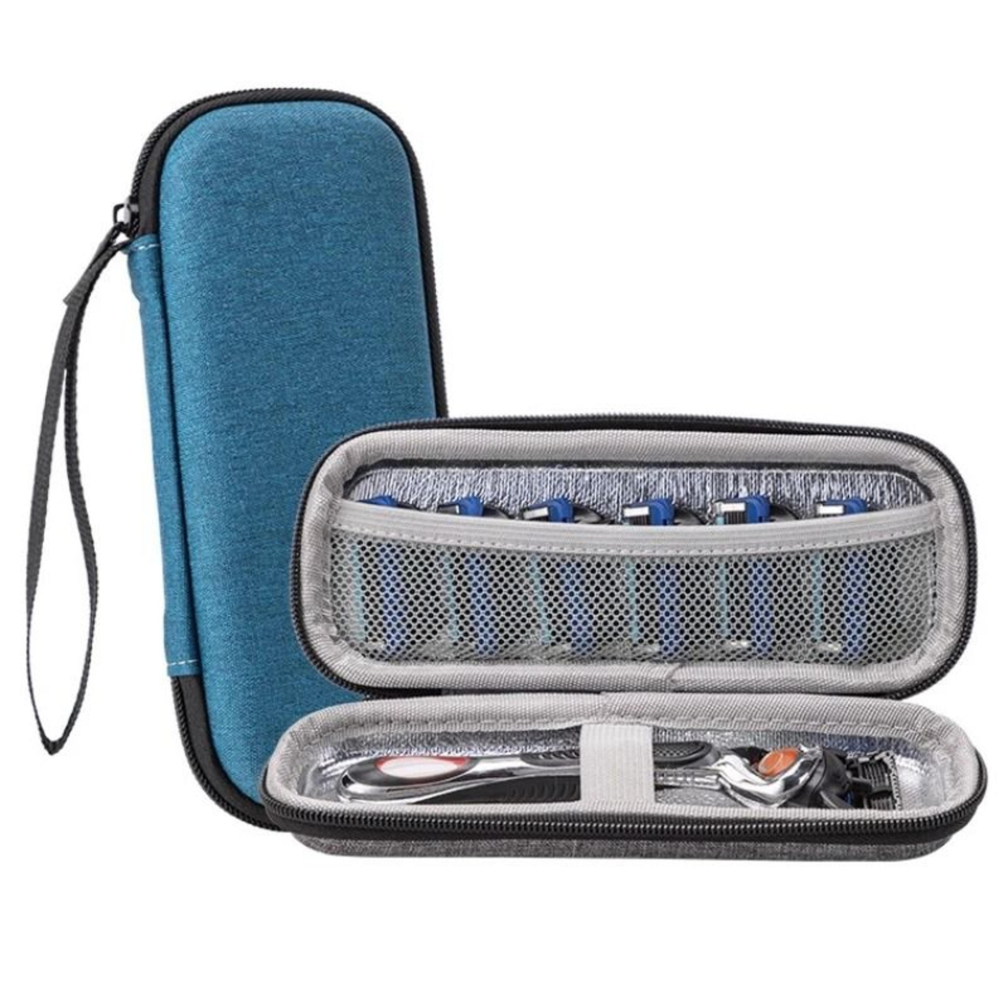 portable eva razor storage case - travel shaver & beard trimmer protection bag