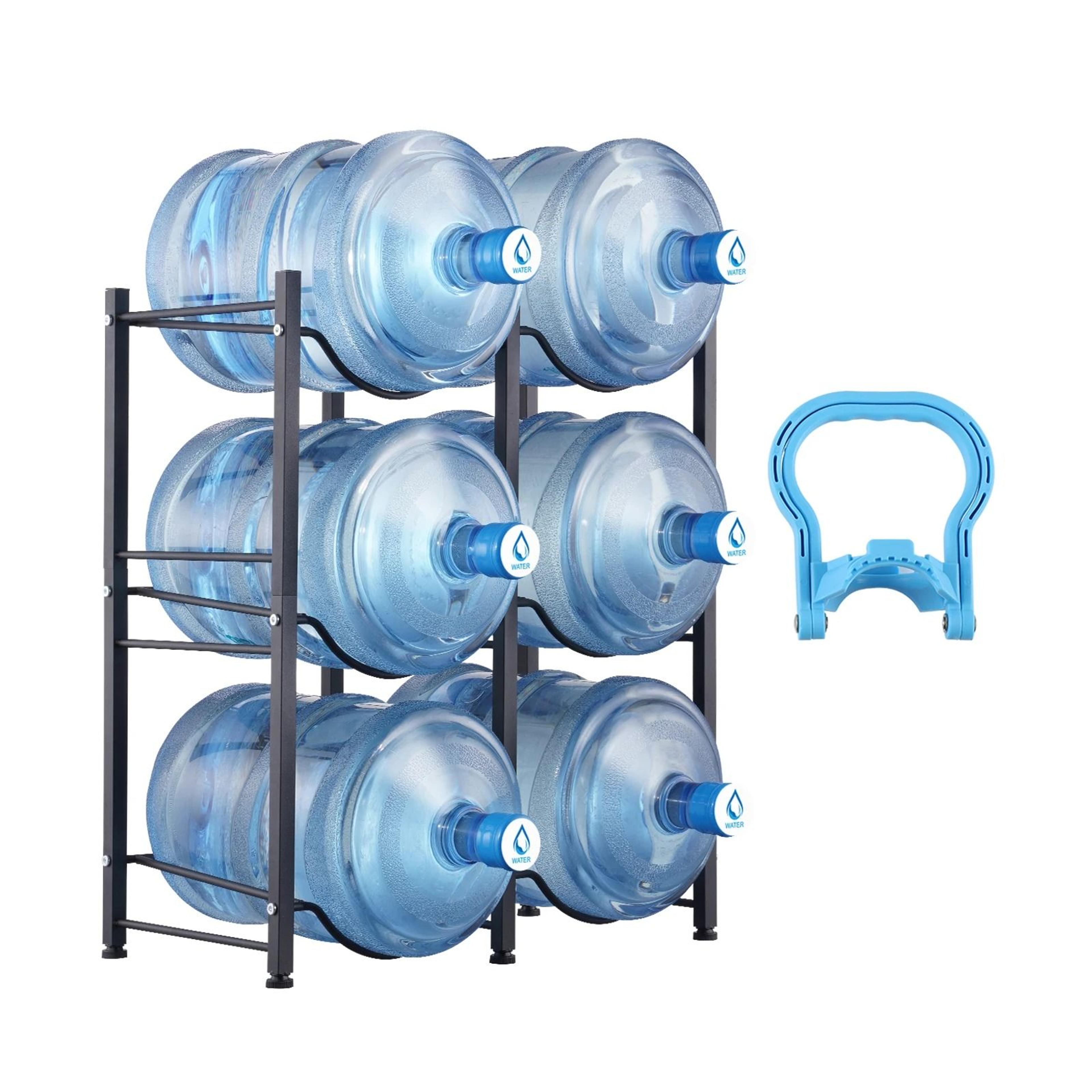 succebuy premium heavy-duty water jug holder - 3/4/5-tier industrial iron water bottle storage rack