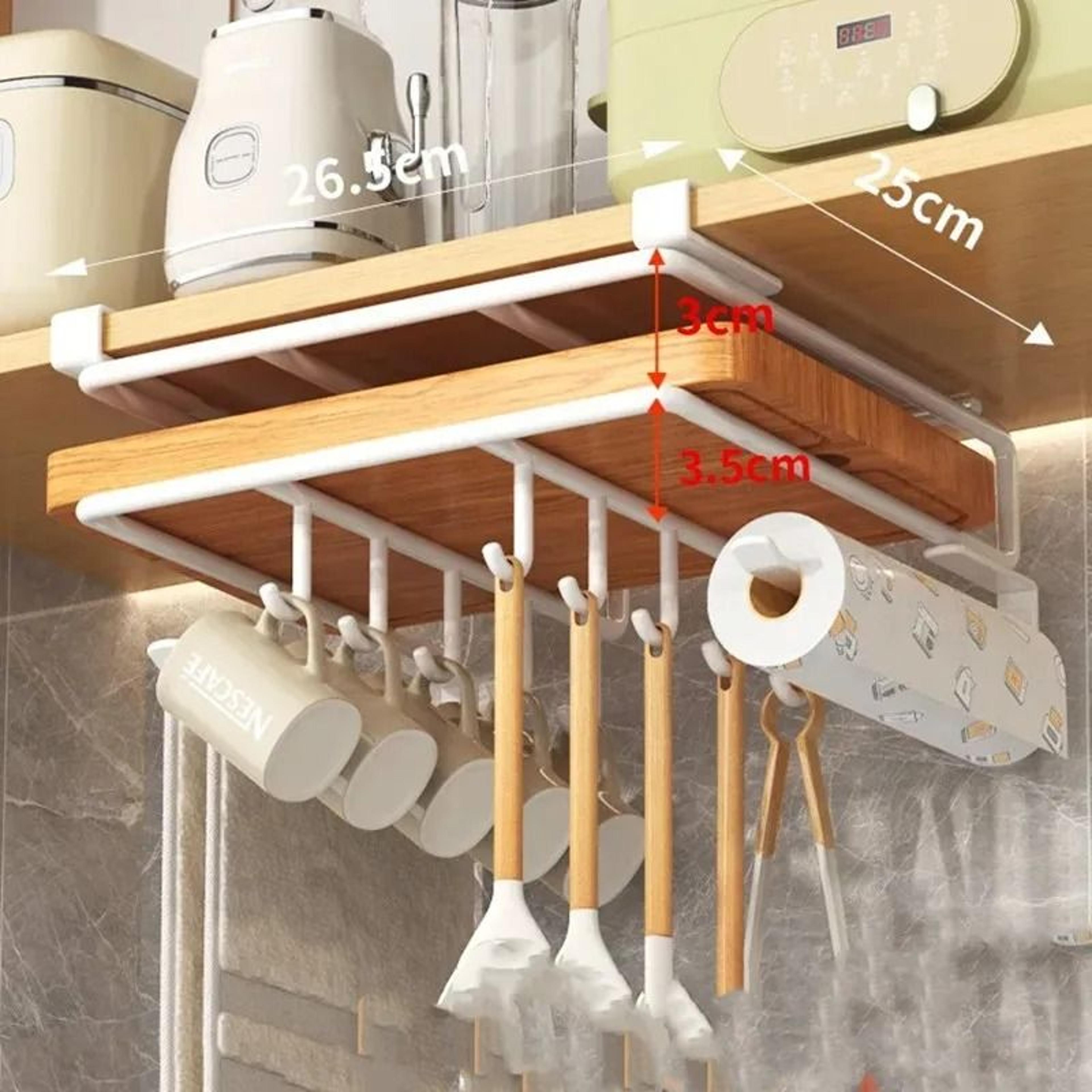 multi-functional metal under-shelf kitchen cabinet organizer