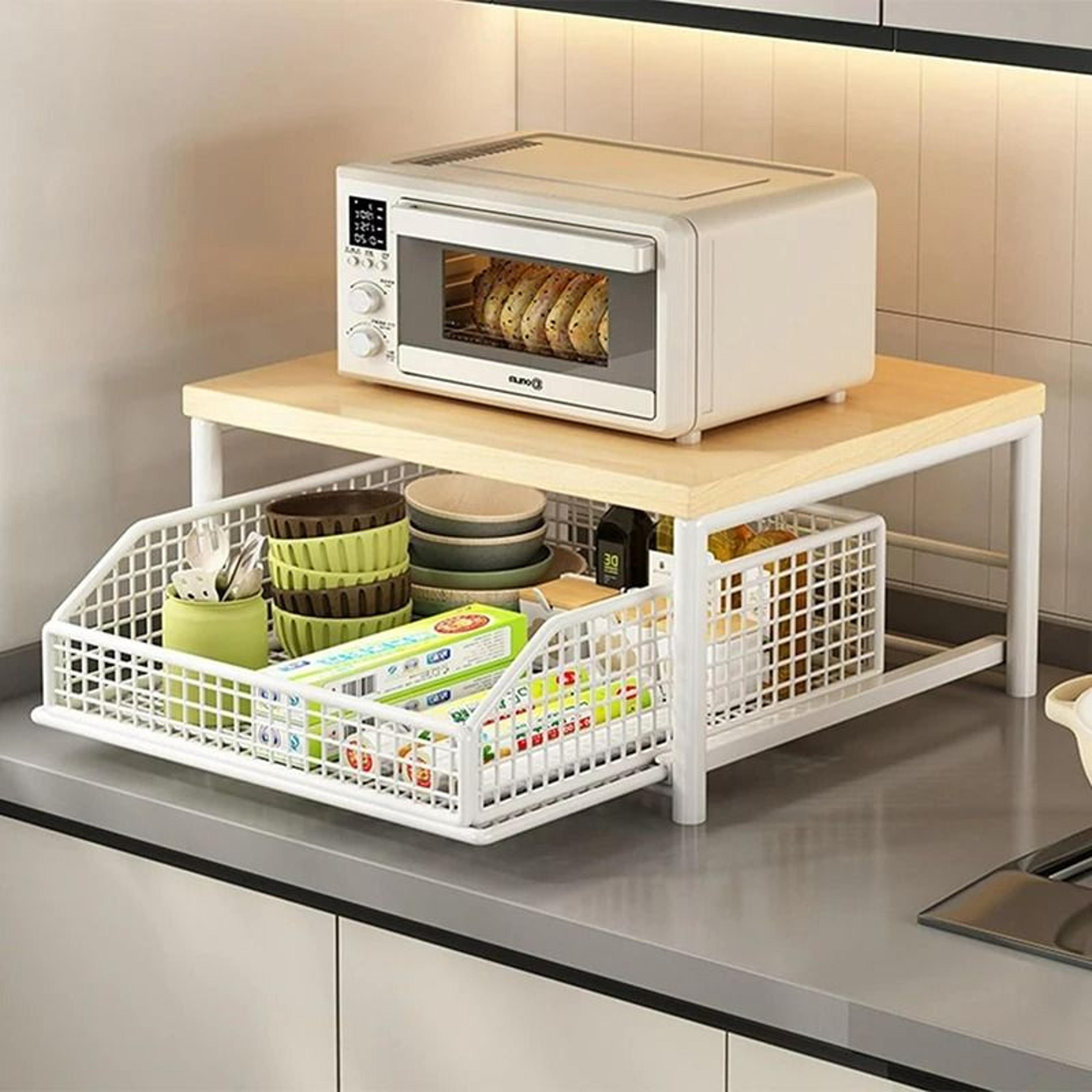 multi-functional heavy-duty kitchen countertop organizer shelf
