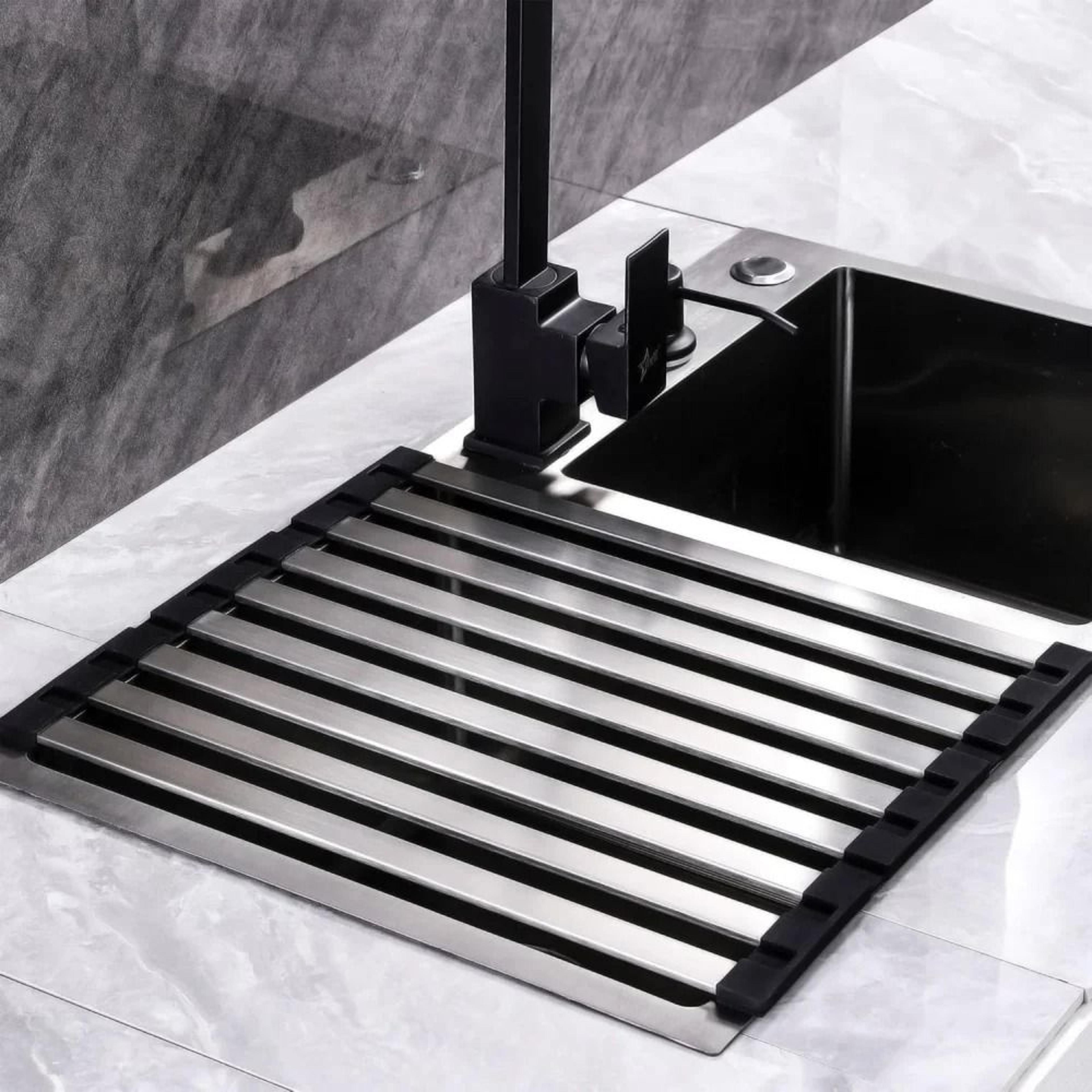 foldable retractable 304 stainless steel kitchen sink drain basket