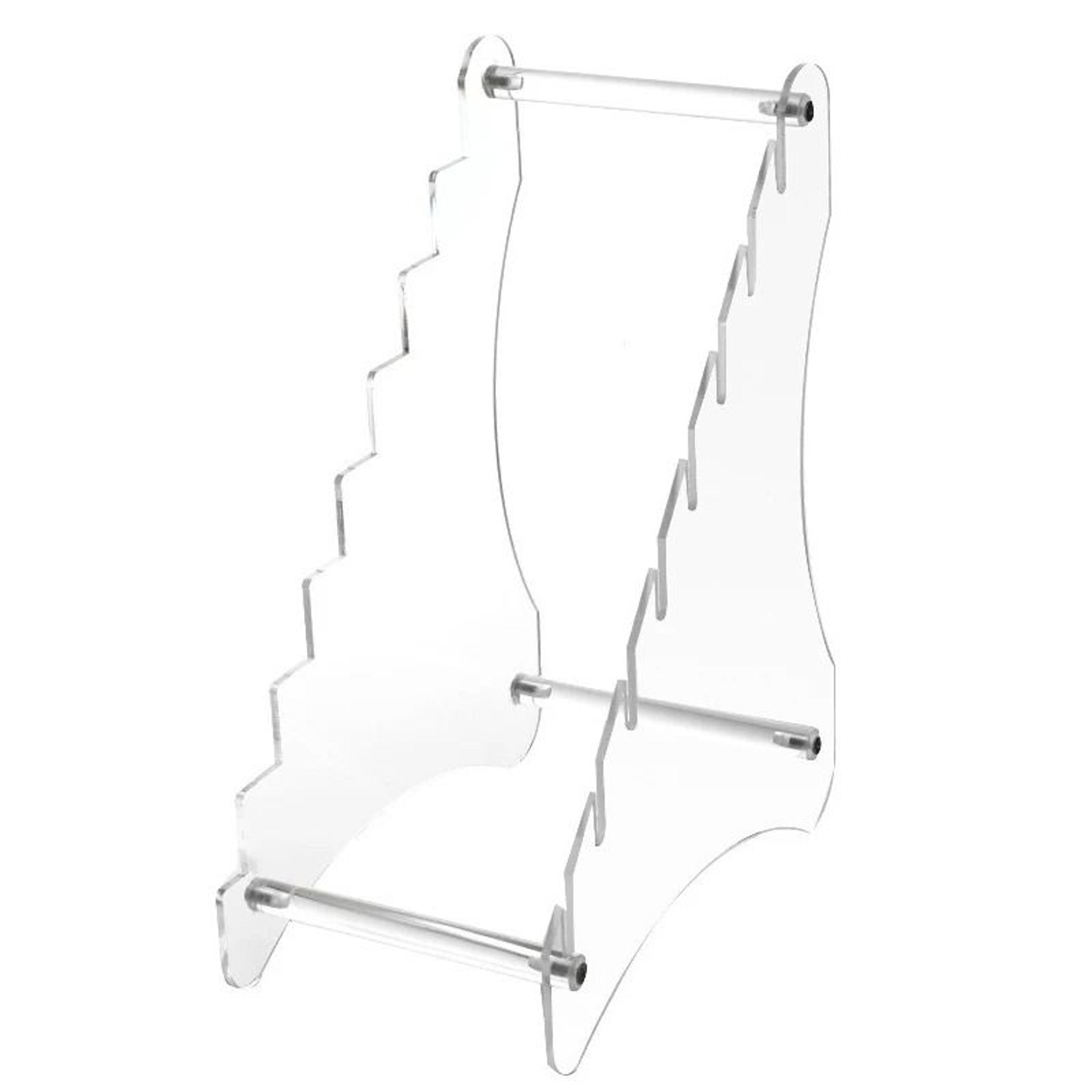 premium transparent acrylic & stainless steel universal knife holder base