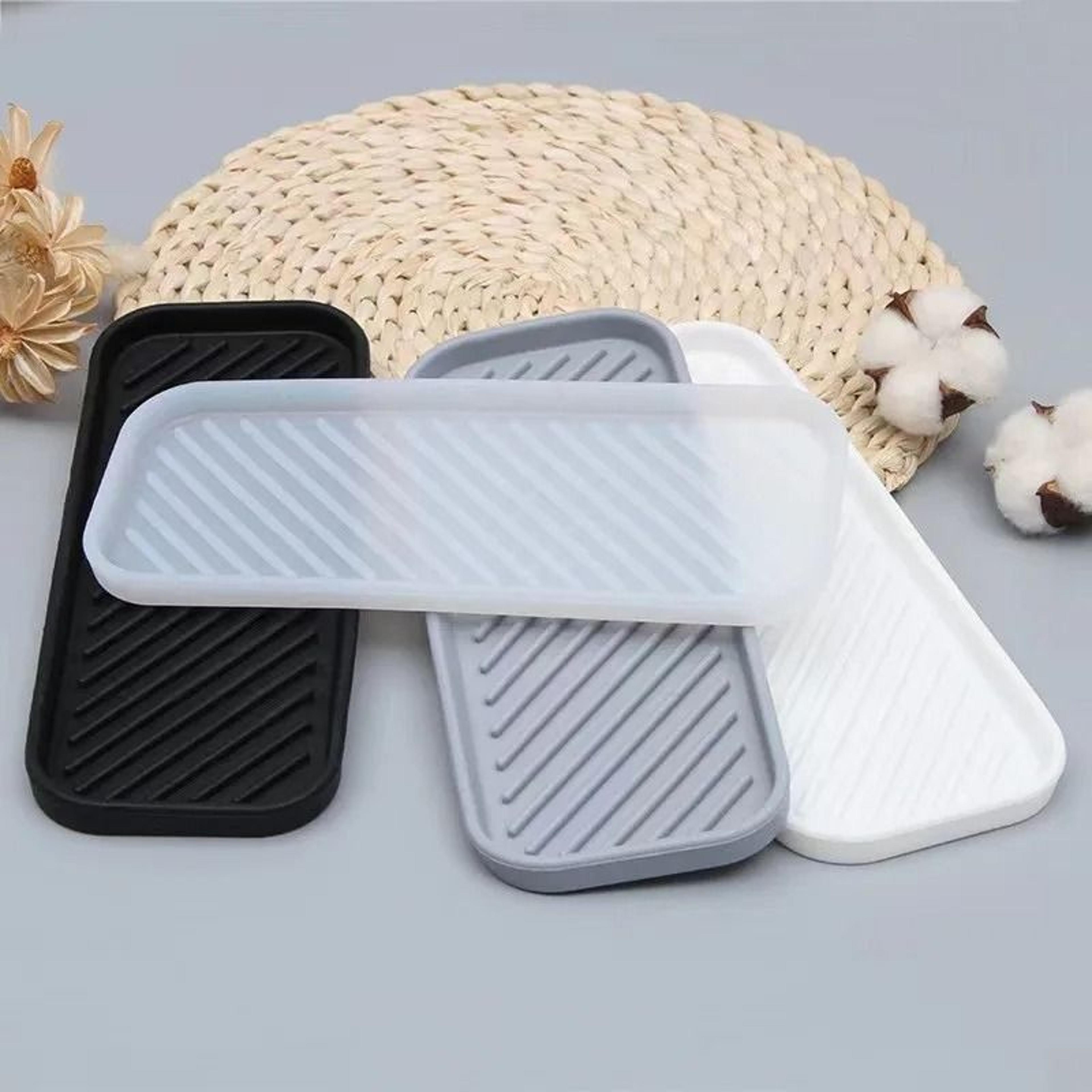 silicone sponge holder & multi-purpose countertop water drainage mat