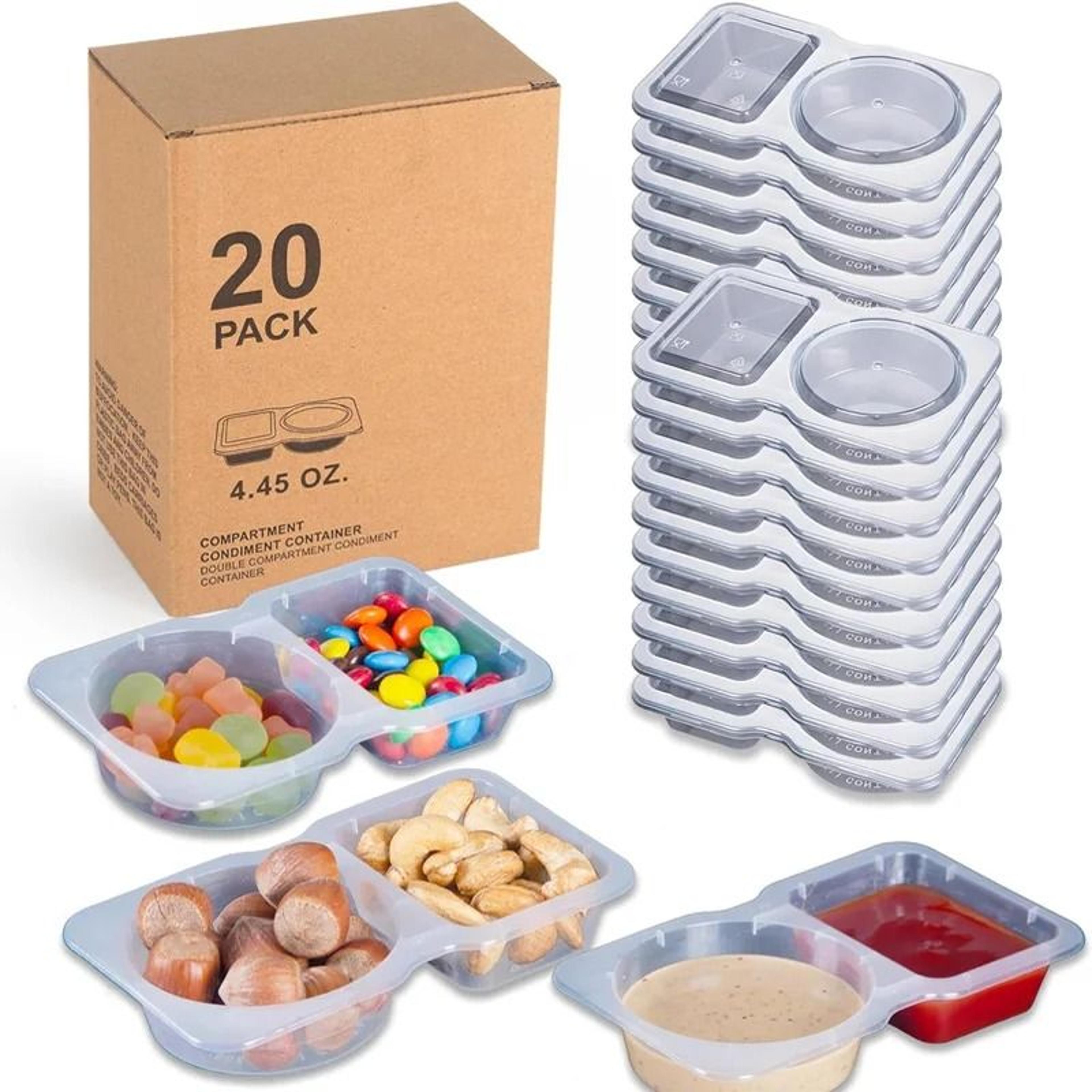20-count spice storage jars set – stackable clear containers with complete label kit