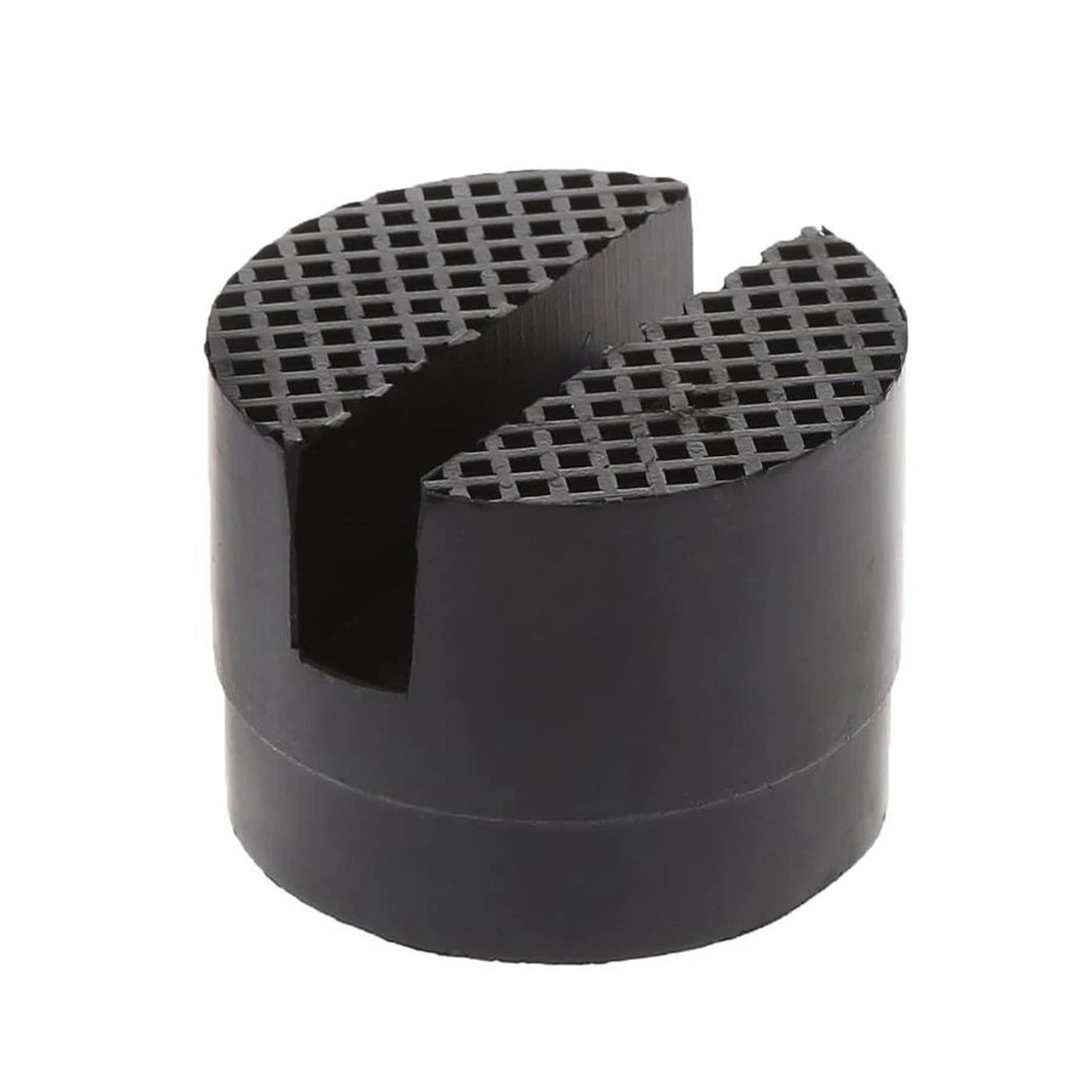 universal rubber jack pad support pinch weld slotted floor frame rail adapter