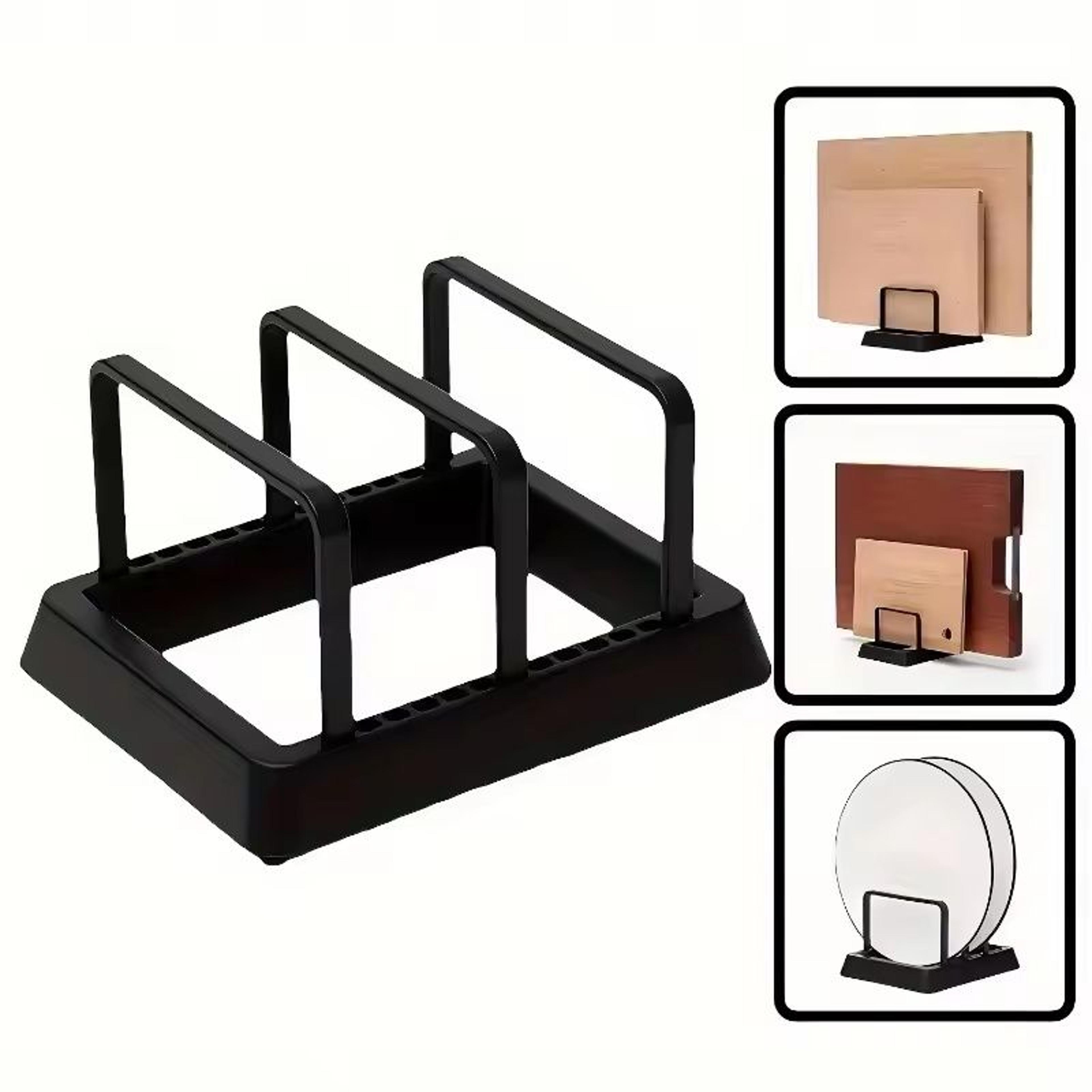 3-in-1 space-saving kitchen organizer rack