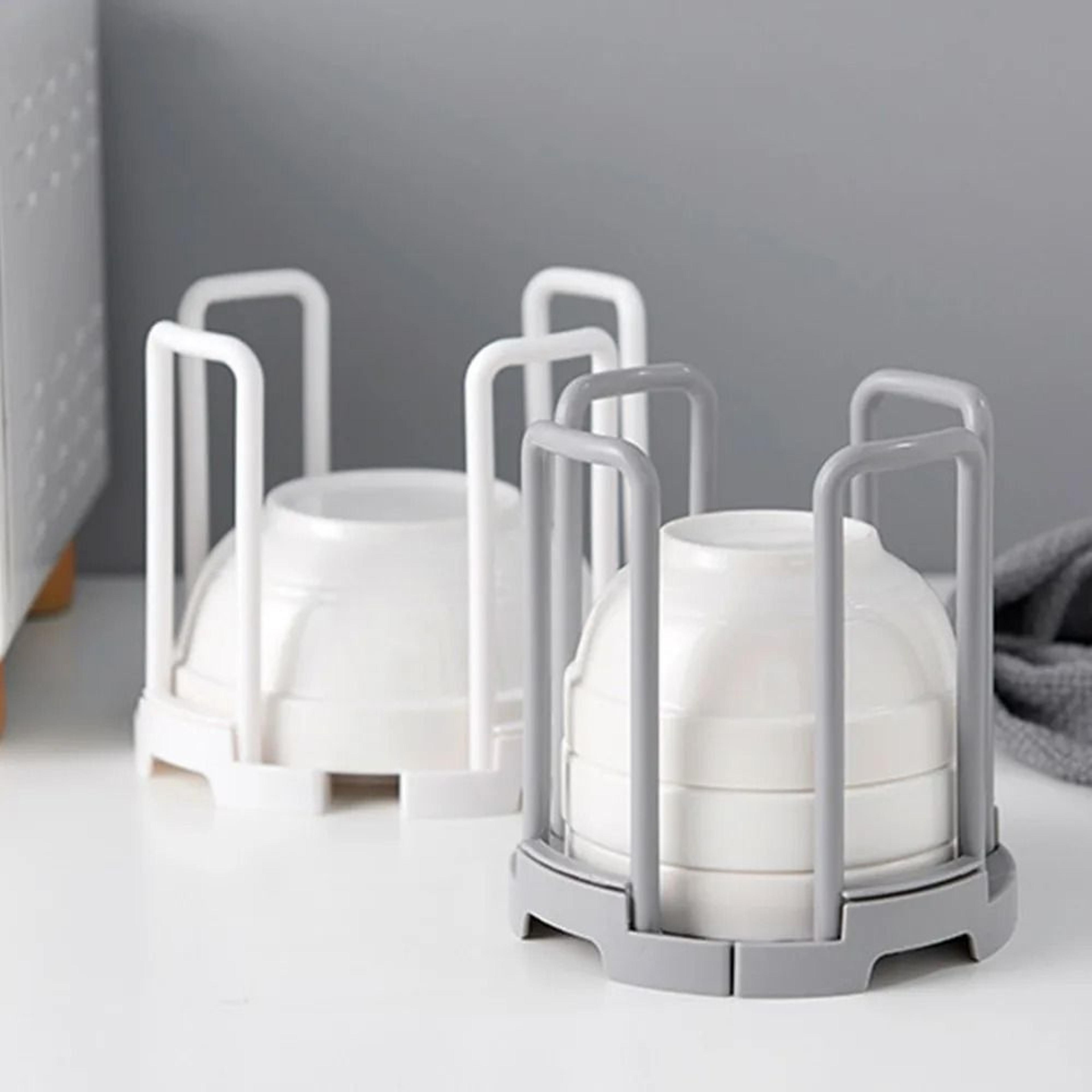 retractable desktop bowl holder & drainage rack