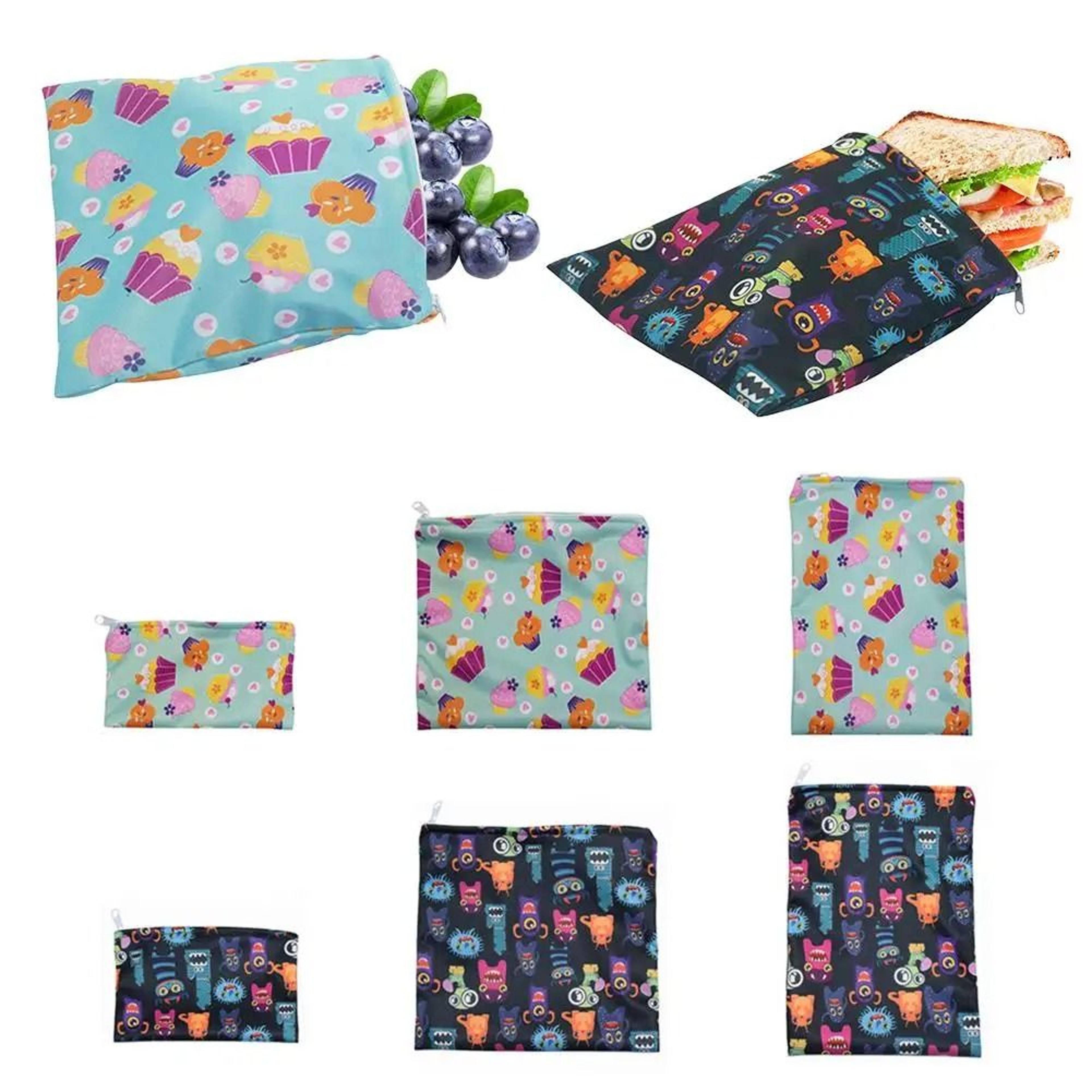 reusable food storage & leakproof freezer bag set
