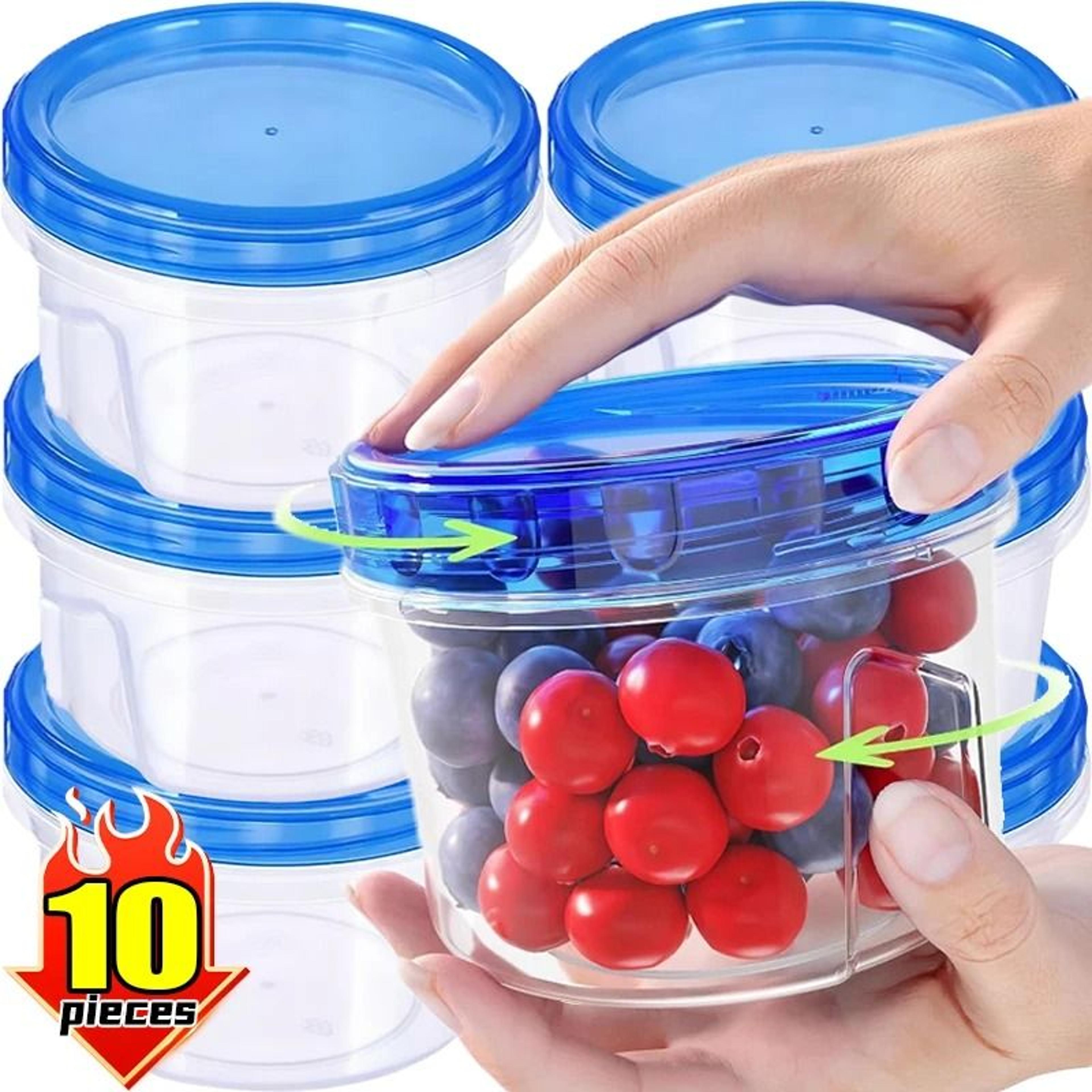 vacuum food storage box & twist-top freezer container