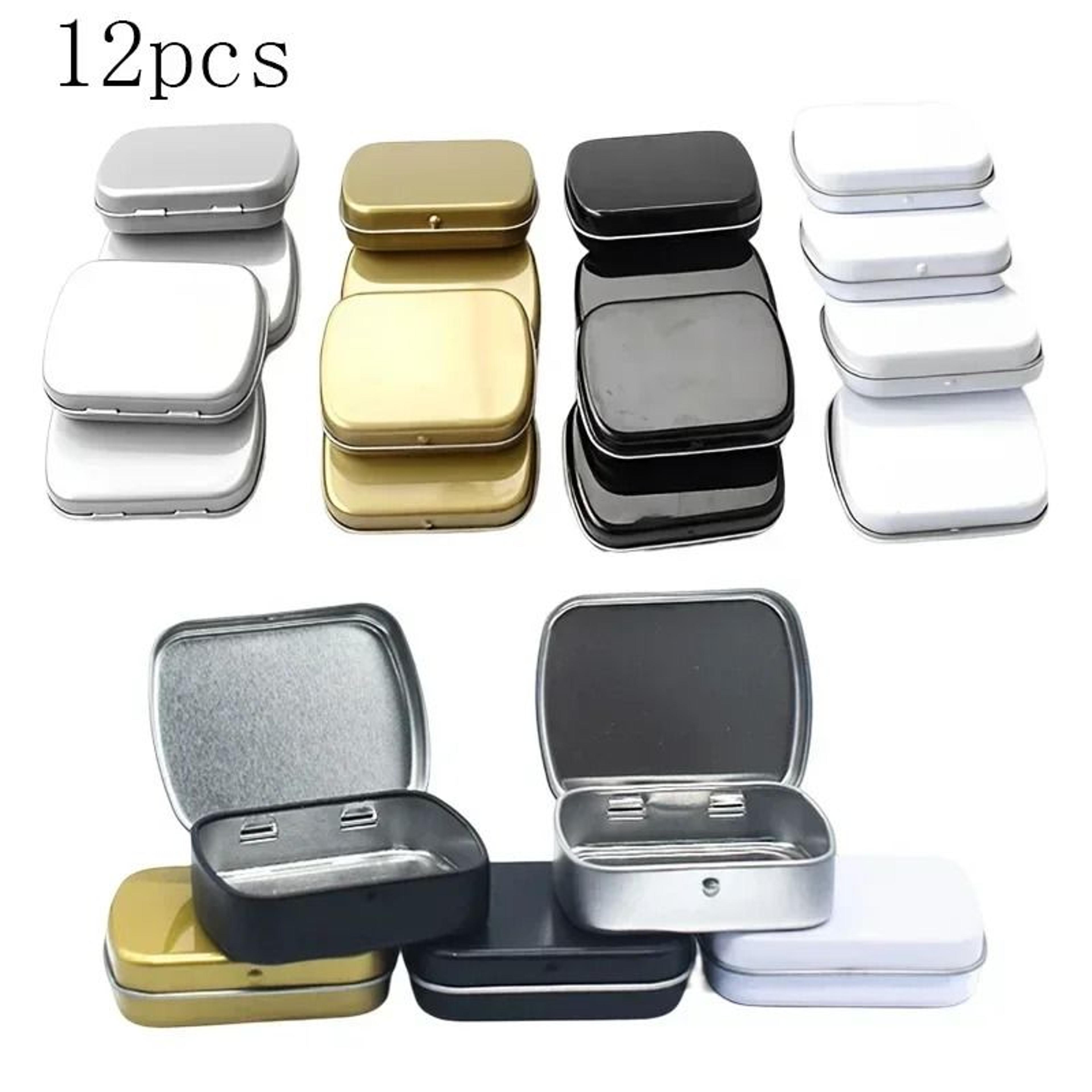 portable mini metal storage tin box set (12-piece)