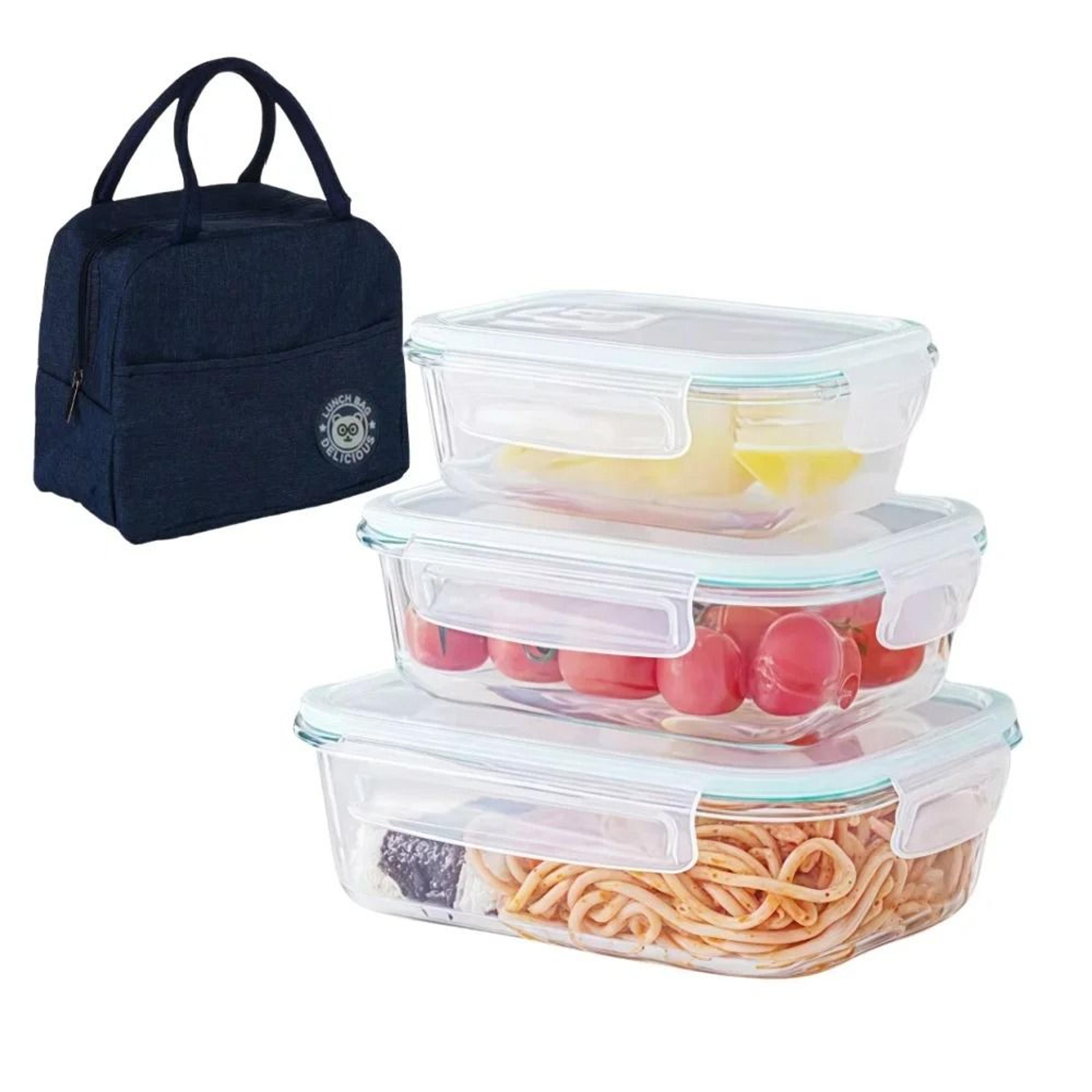 airtight glass food storage container bento box