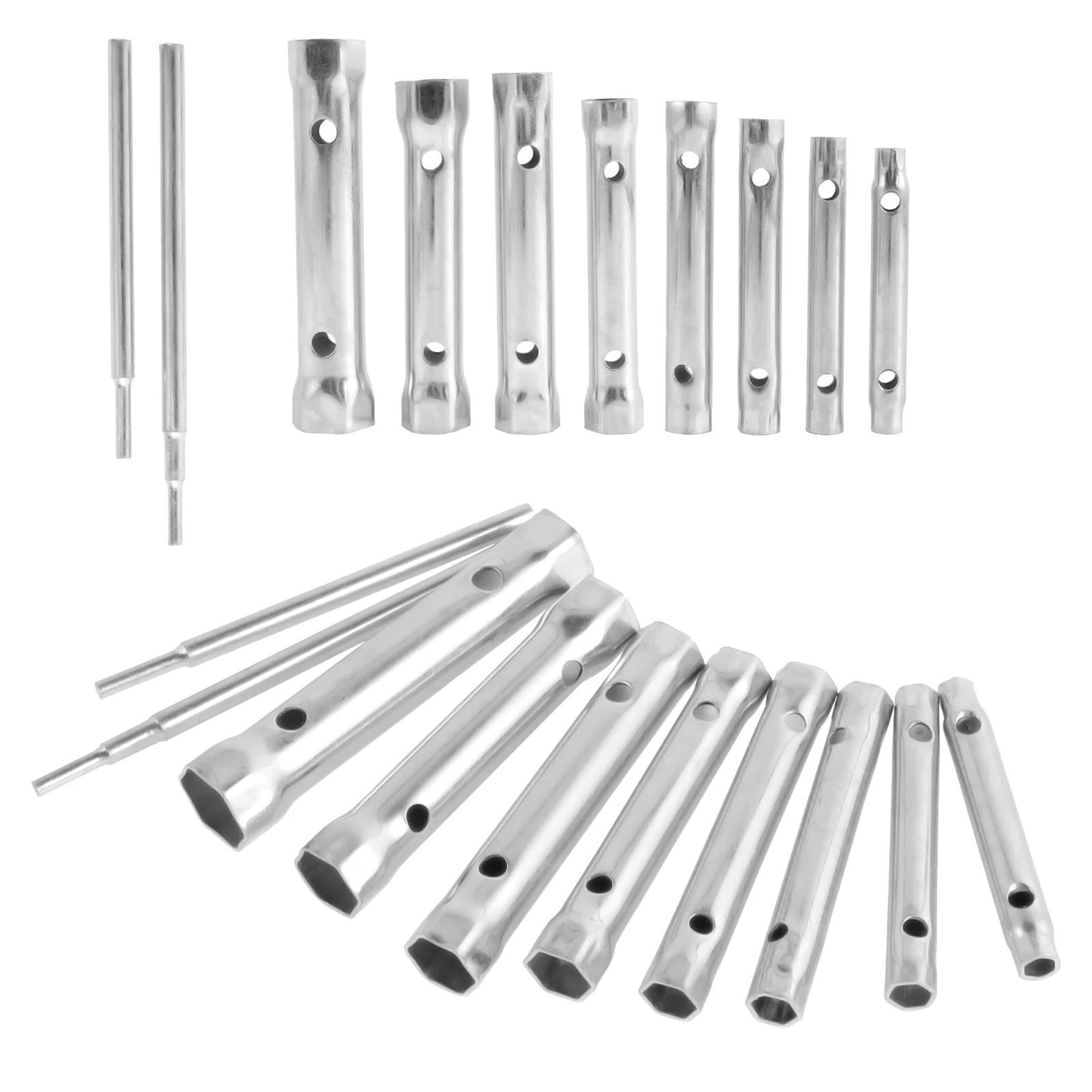 10-piece double-ended tubular shower valve socket wrench set