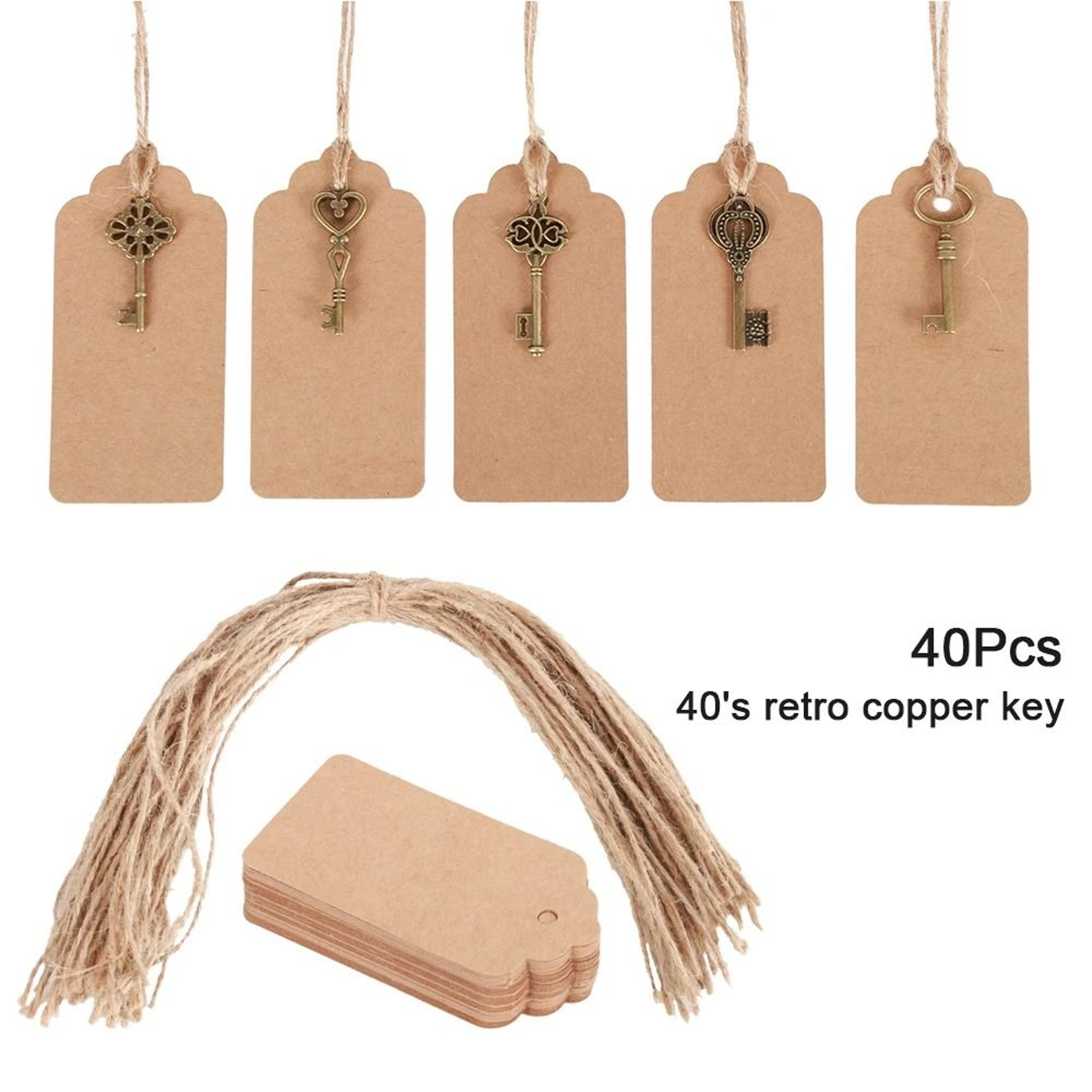 40-piece vintage skeleton key bottle opener wedding favor set