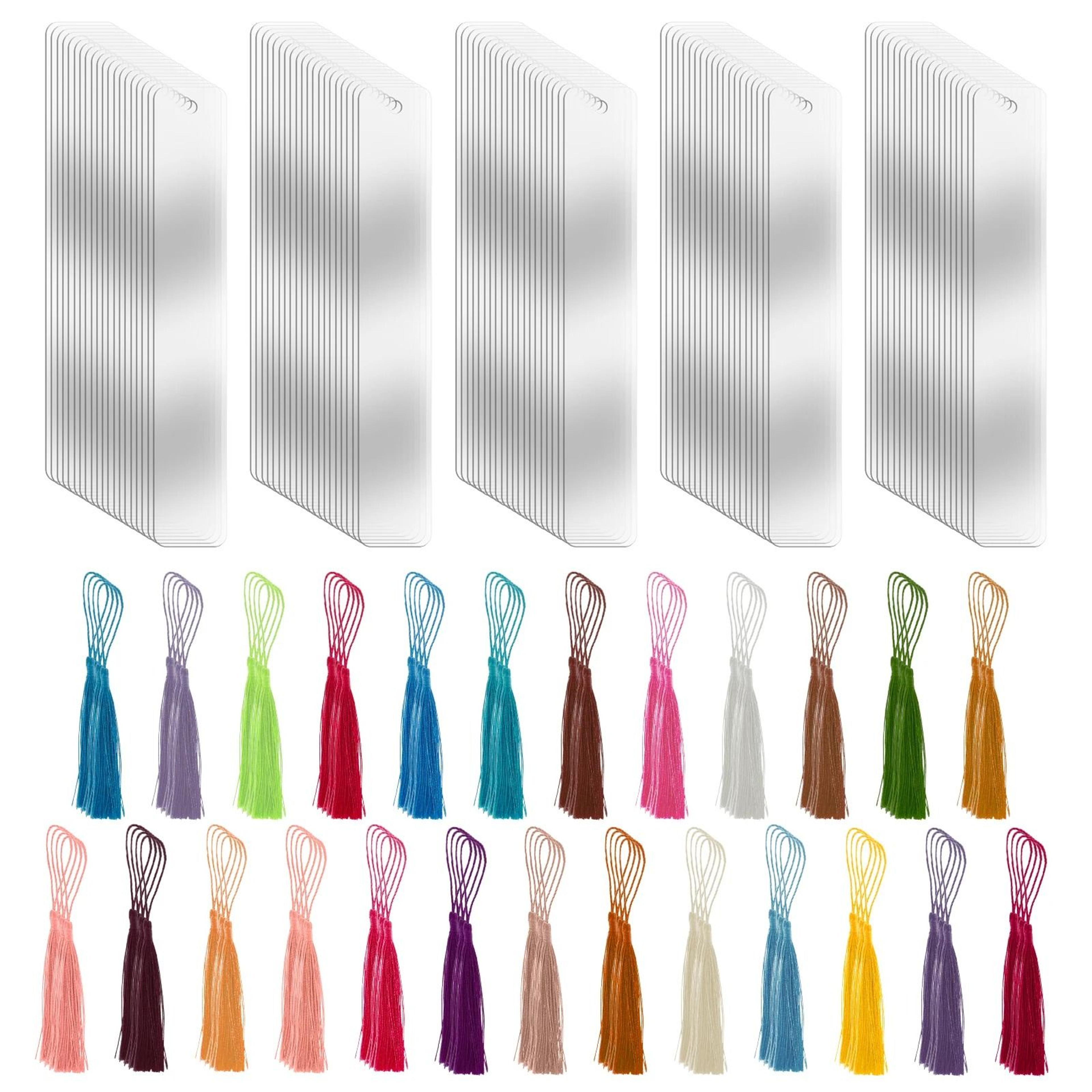 clear acrylic blank bookmarks set