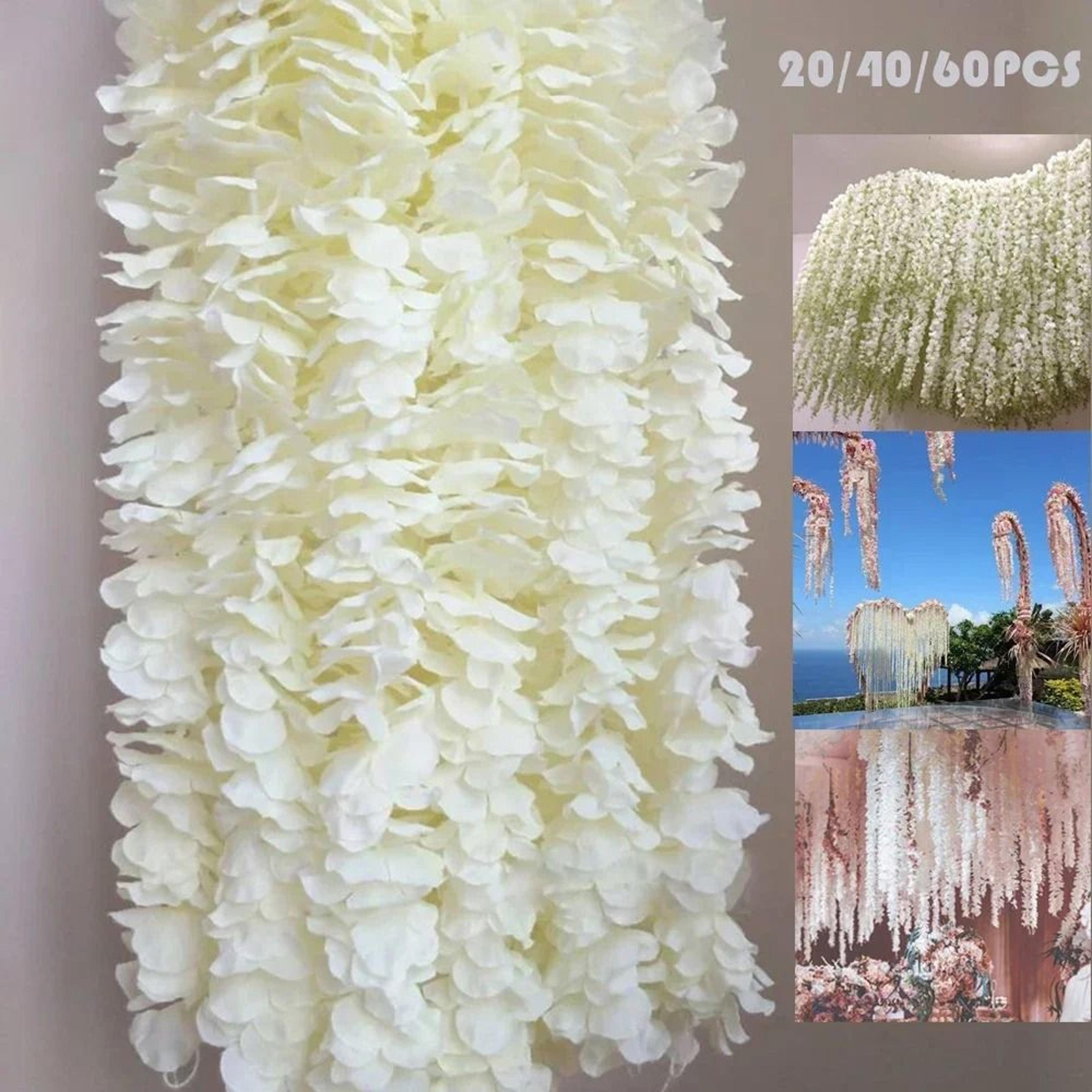 artificial wisteria hanging flowers garland set