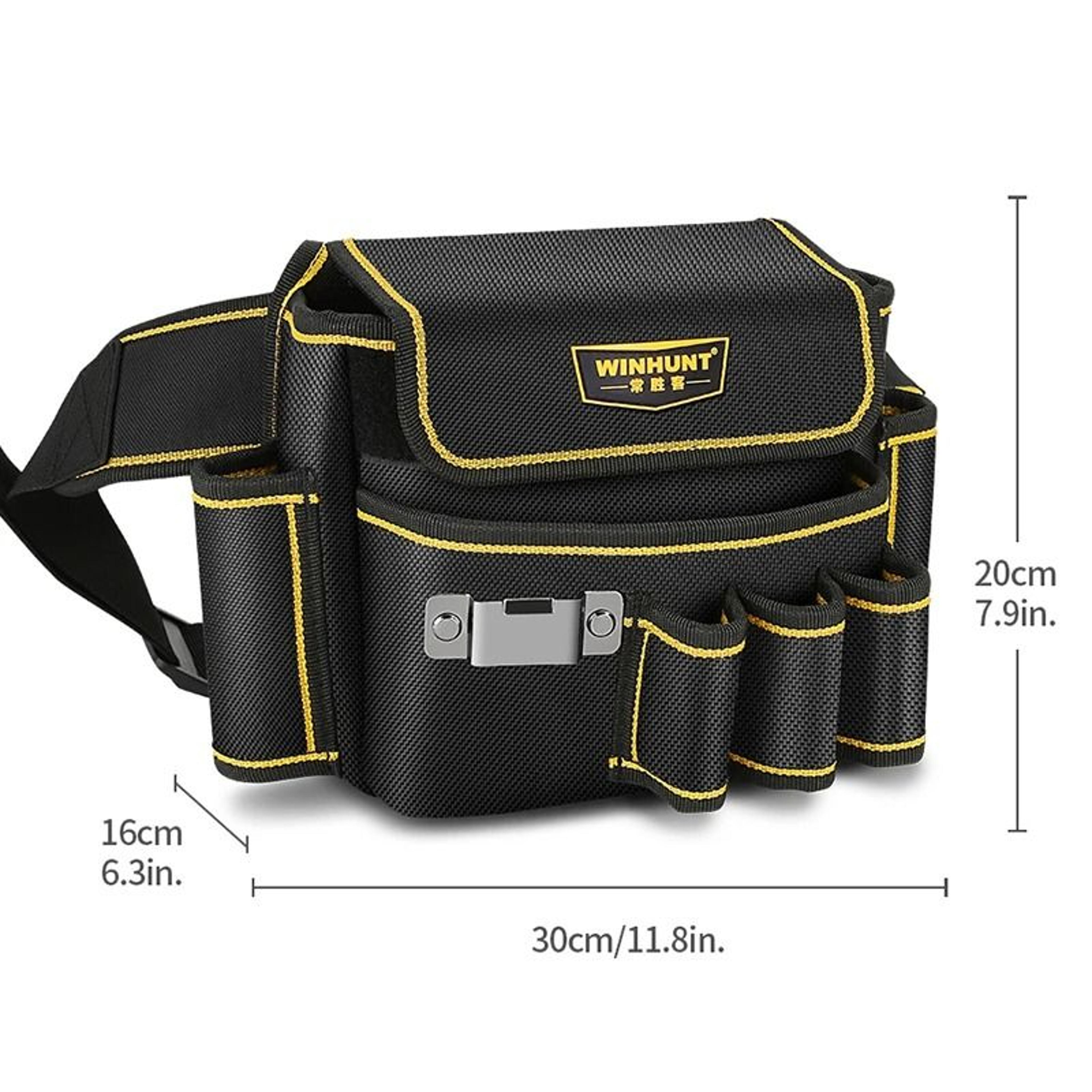 heavy-duty multi-pocket oxford cloth utility tool pouch rig
