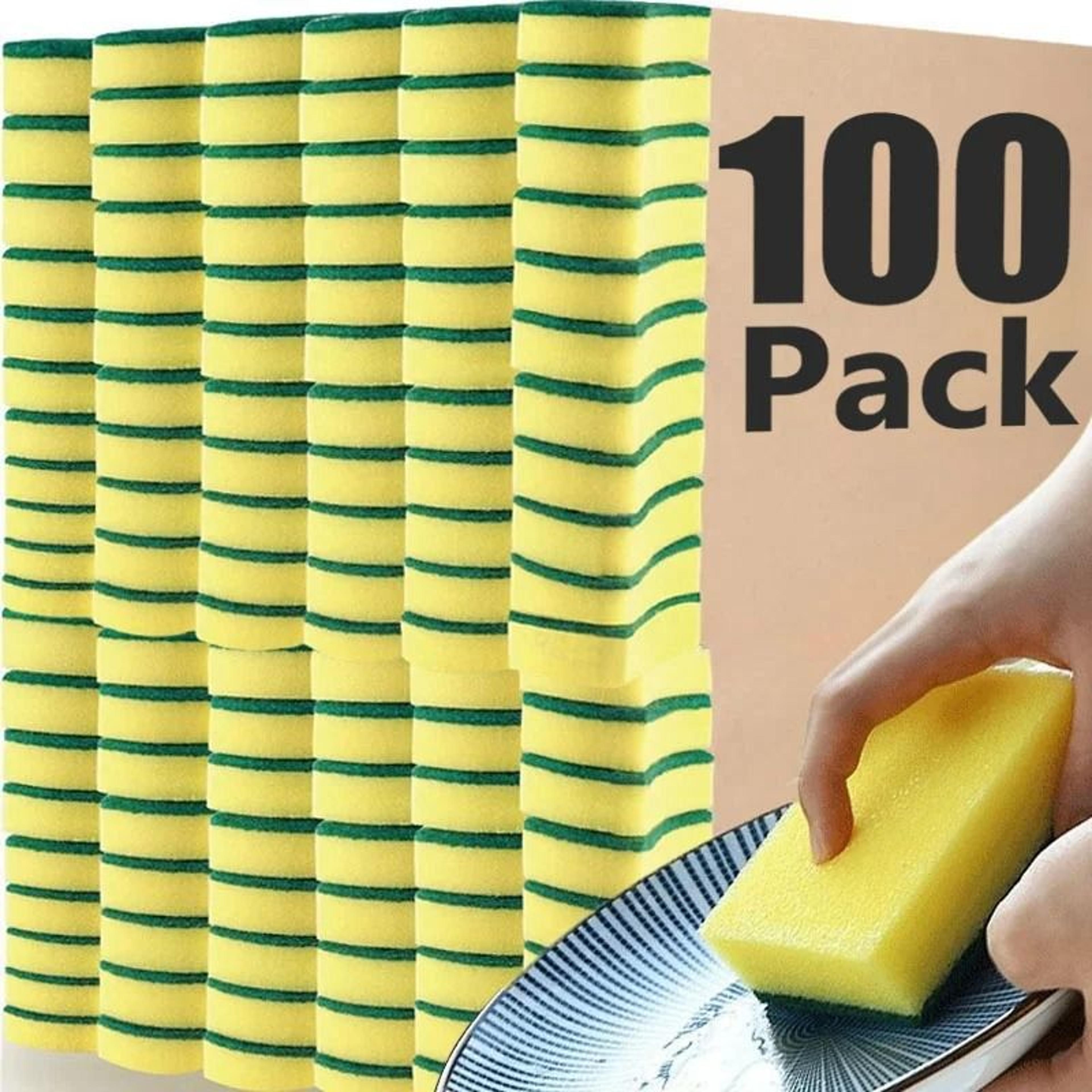 high-density kitchen dishwashing soft sponge scouring pad fleet
