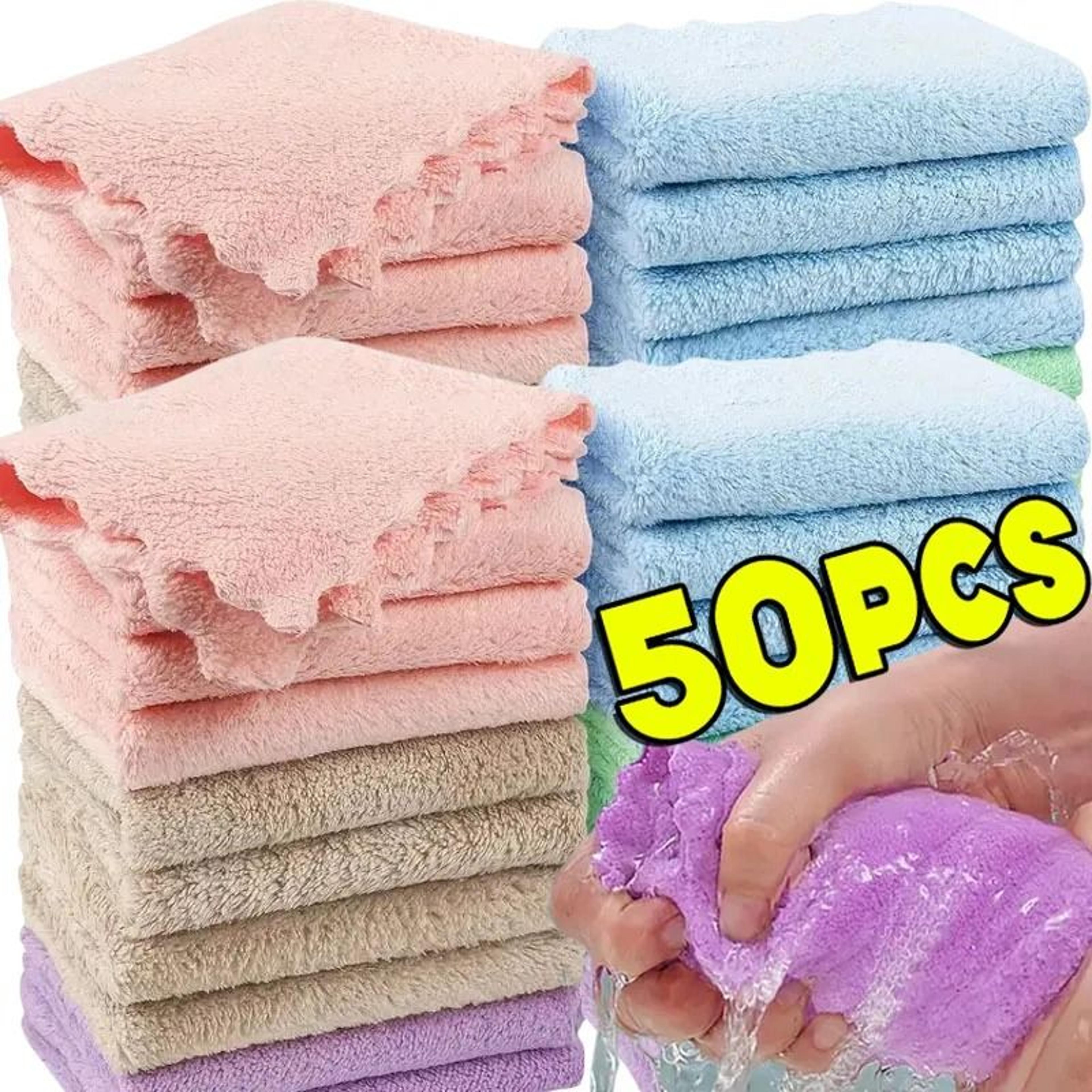 ultra-soft coral fleece absorbent hand towel fleet