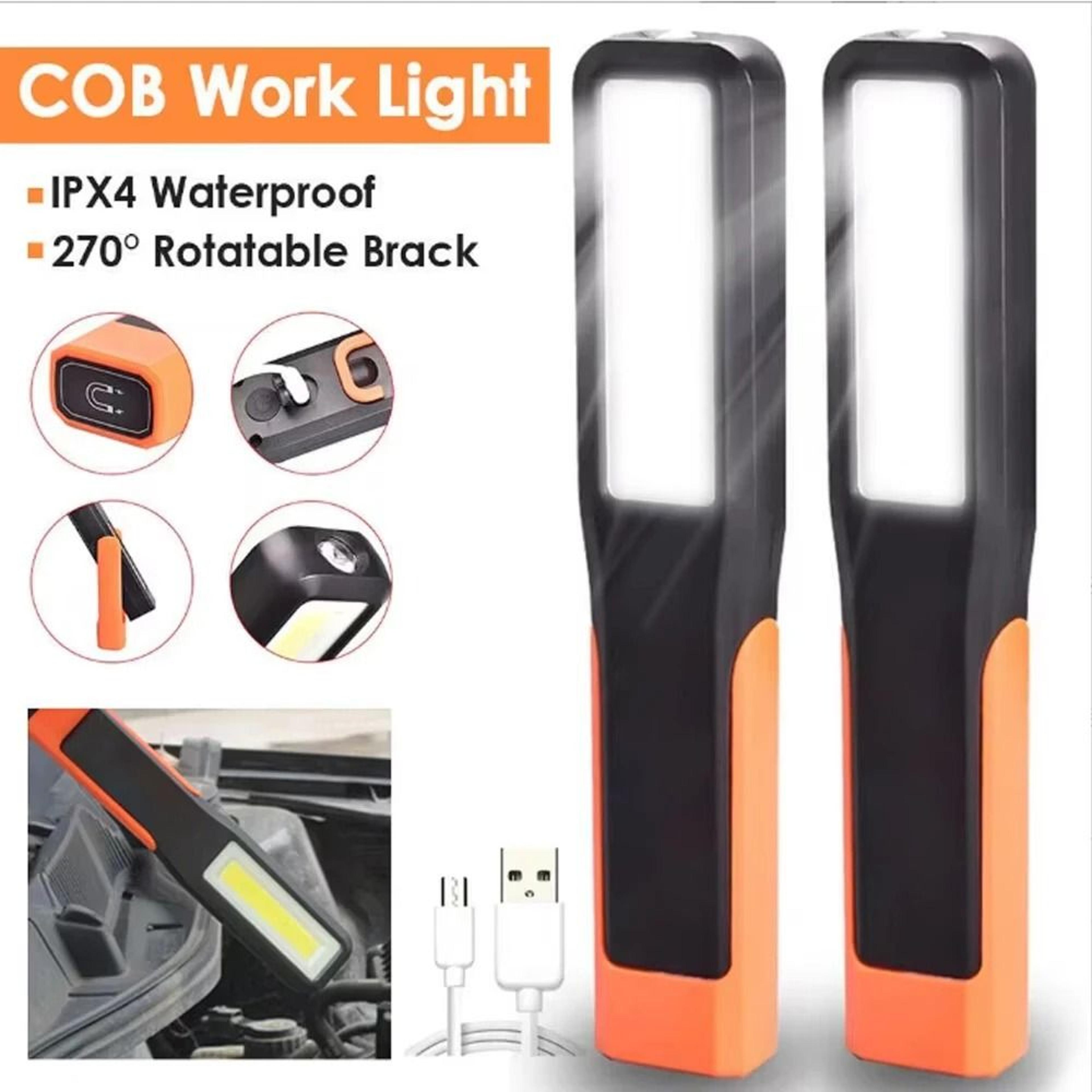 professional rechargeable cob led work light with magnetic base