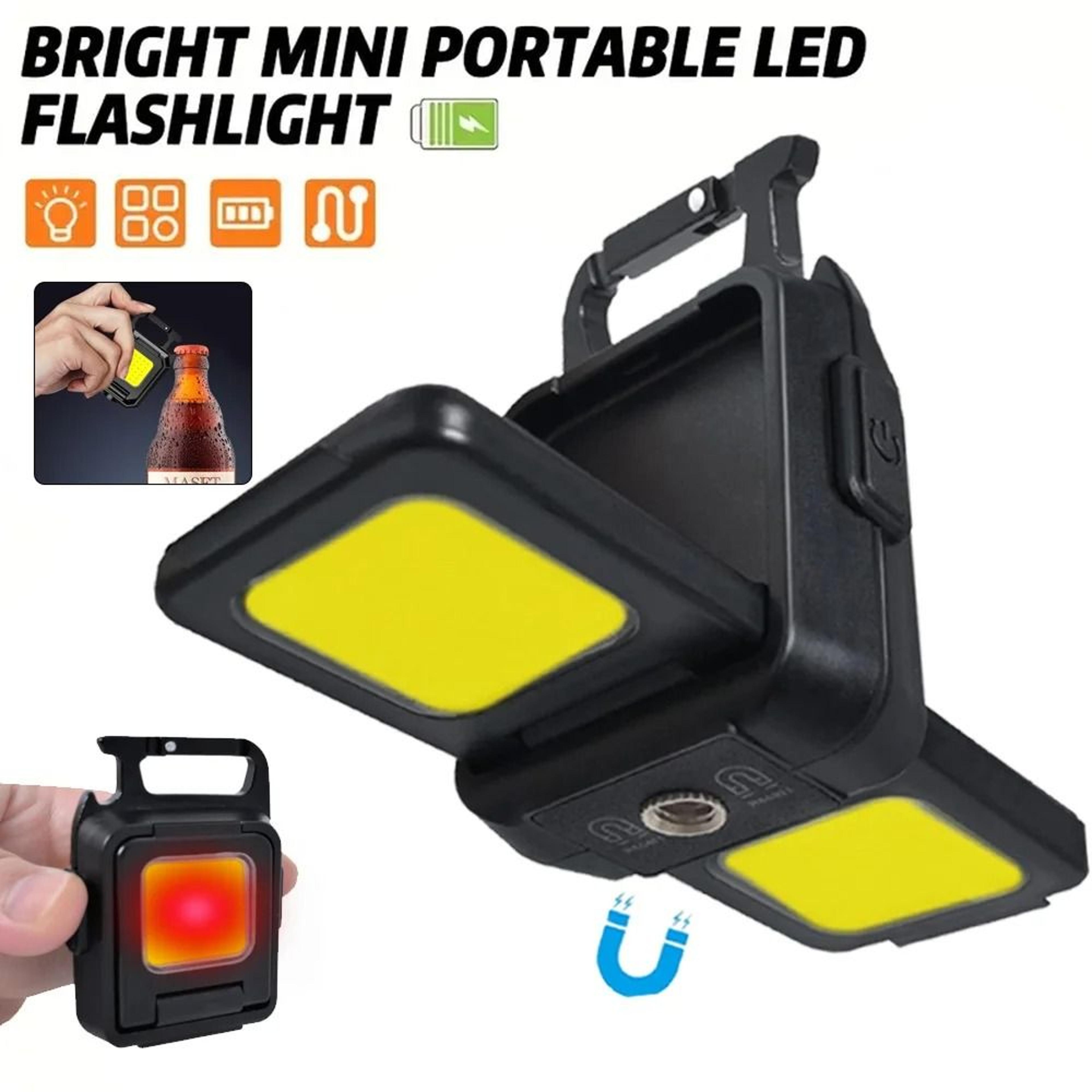 multi-functional rechargeable cob keychain work light