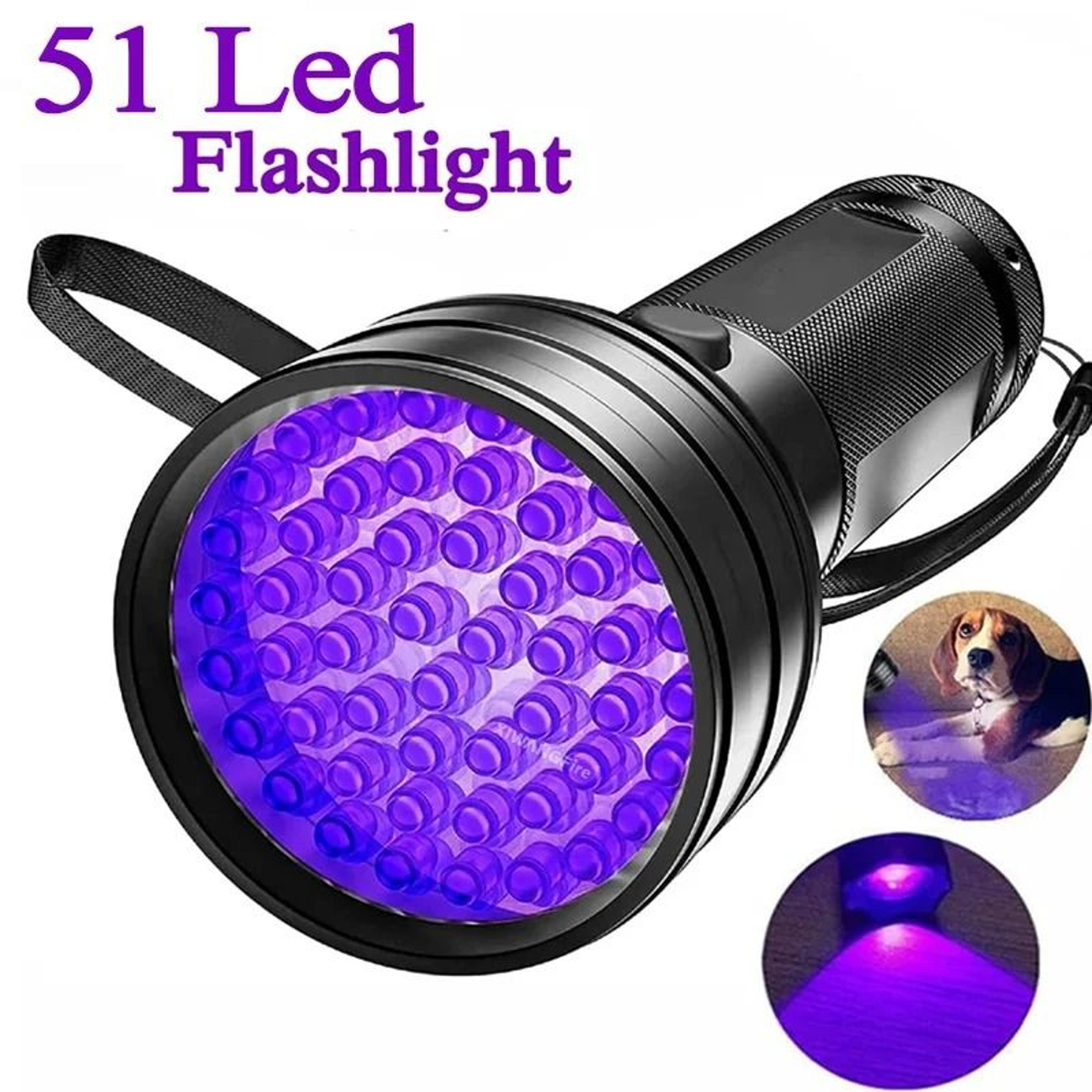 high-output 395nm uv blacklight detector torch