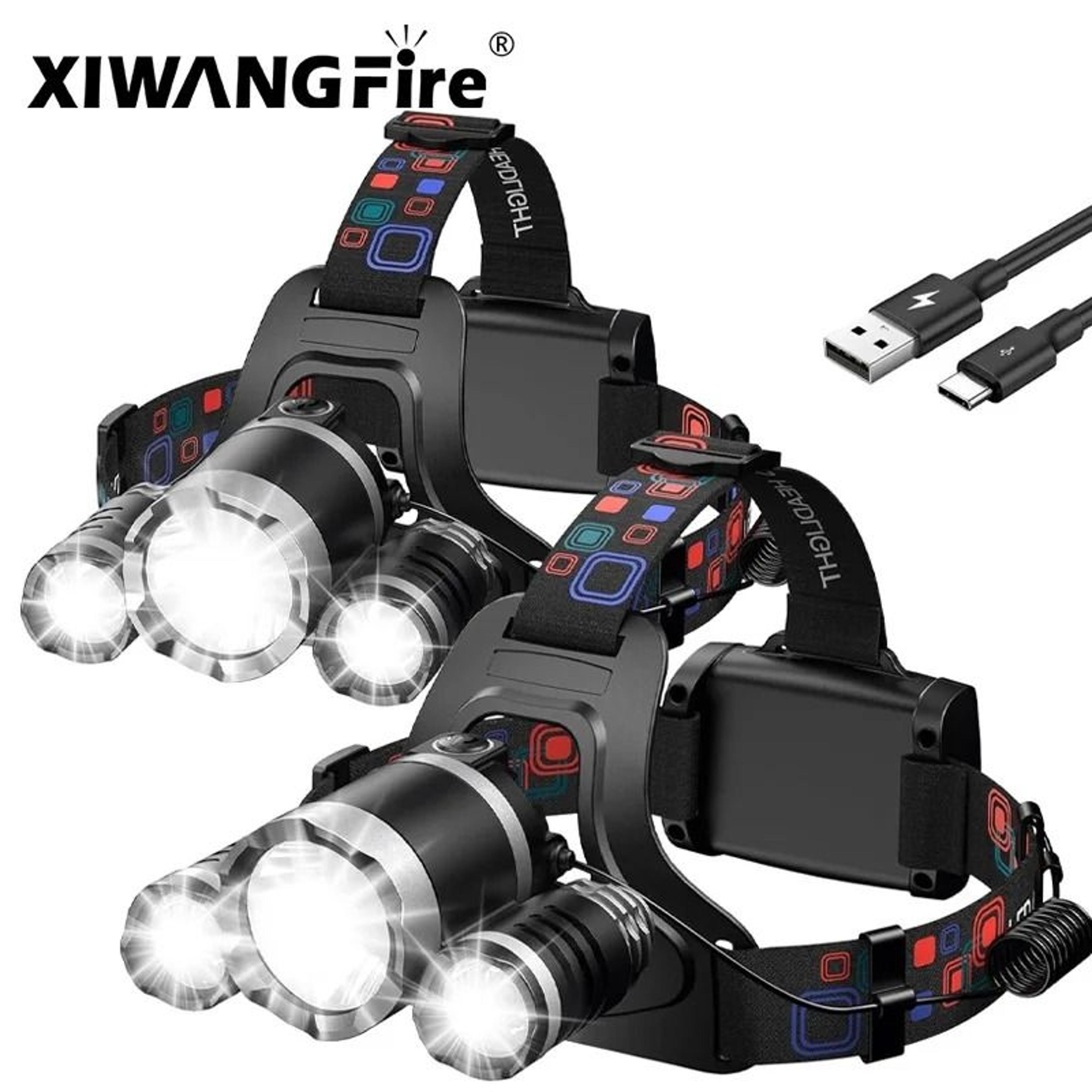 t6 high-intensity rechargeable led headlamp